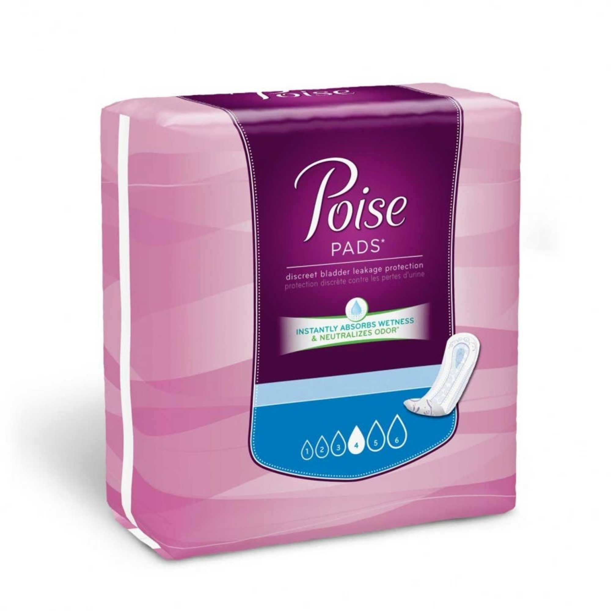 Poise 19564 Female Bladder Control Pad Case of 120 Poise