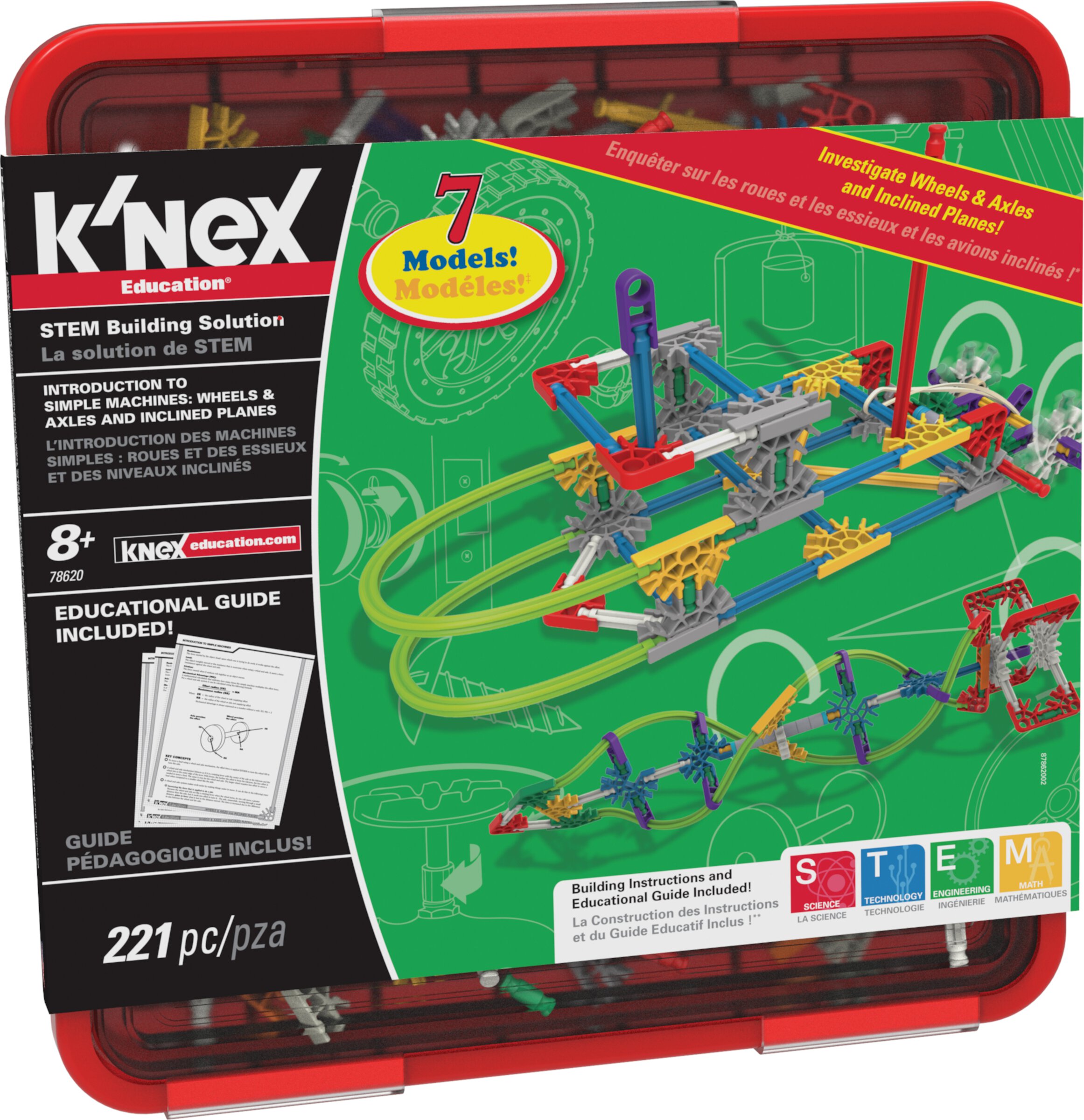 K'NEX Education® Intro to Simple Machines: Wheels, Axles, & Inclined Planes Set K'NEX