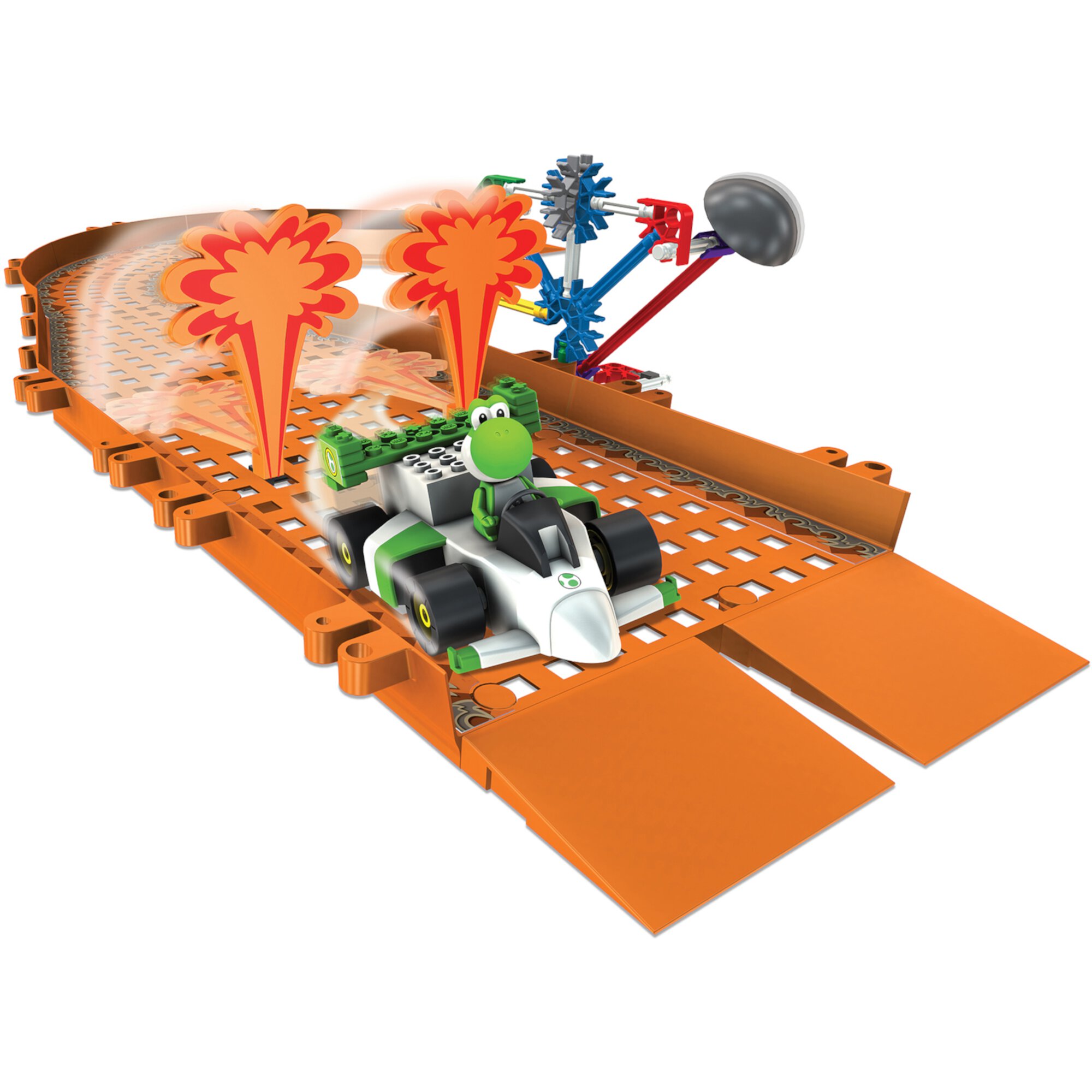 K'NEX Mario Kart Wii Building Set: Yoshi vs. Lava Plumes Track K'NEX