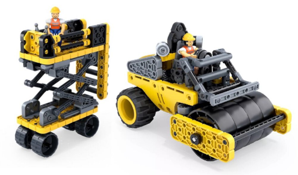 HexBUG VEX Robotics Yellow Steam Roller and Scissor Lift Over 185 Pieces HEXBUG