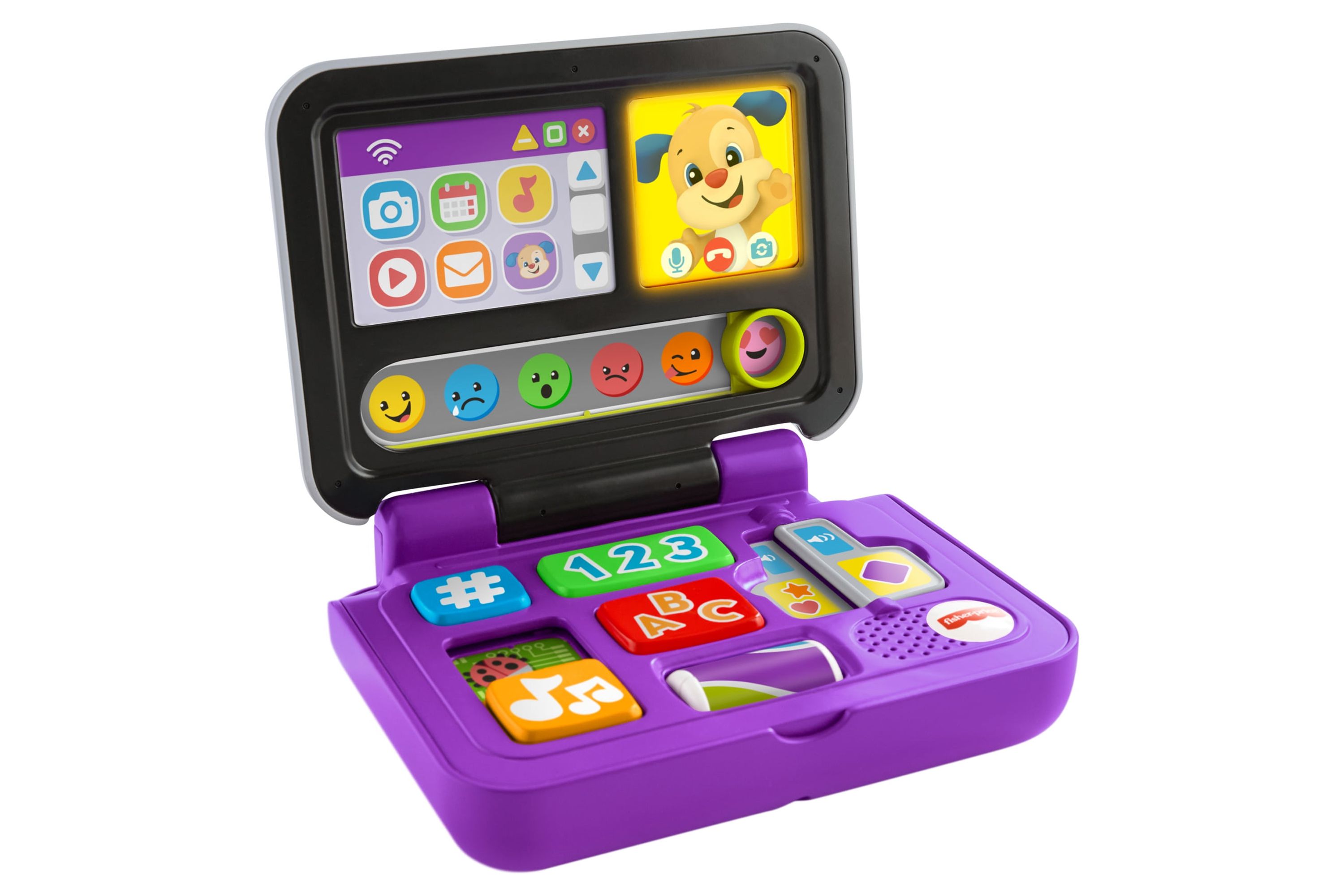 Fisher-Price Laugh & Learn Click & Learn Laptop Pretend Computer Baby & Toddler Toy Fisher-Price