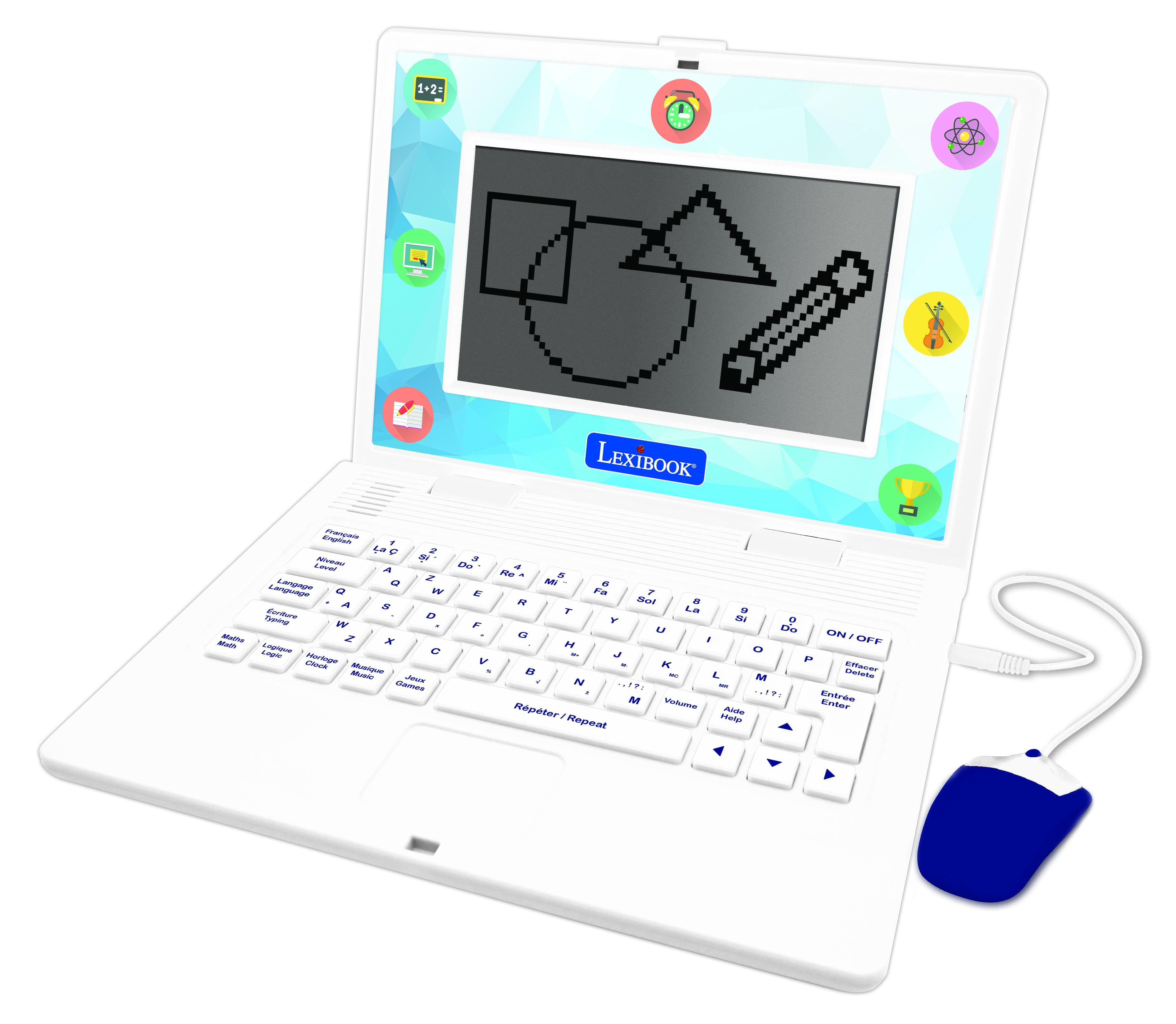 Bilingual educational laptop with 170 activities (85 in each language) 6.7” screen EN/ES Lexibook