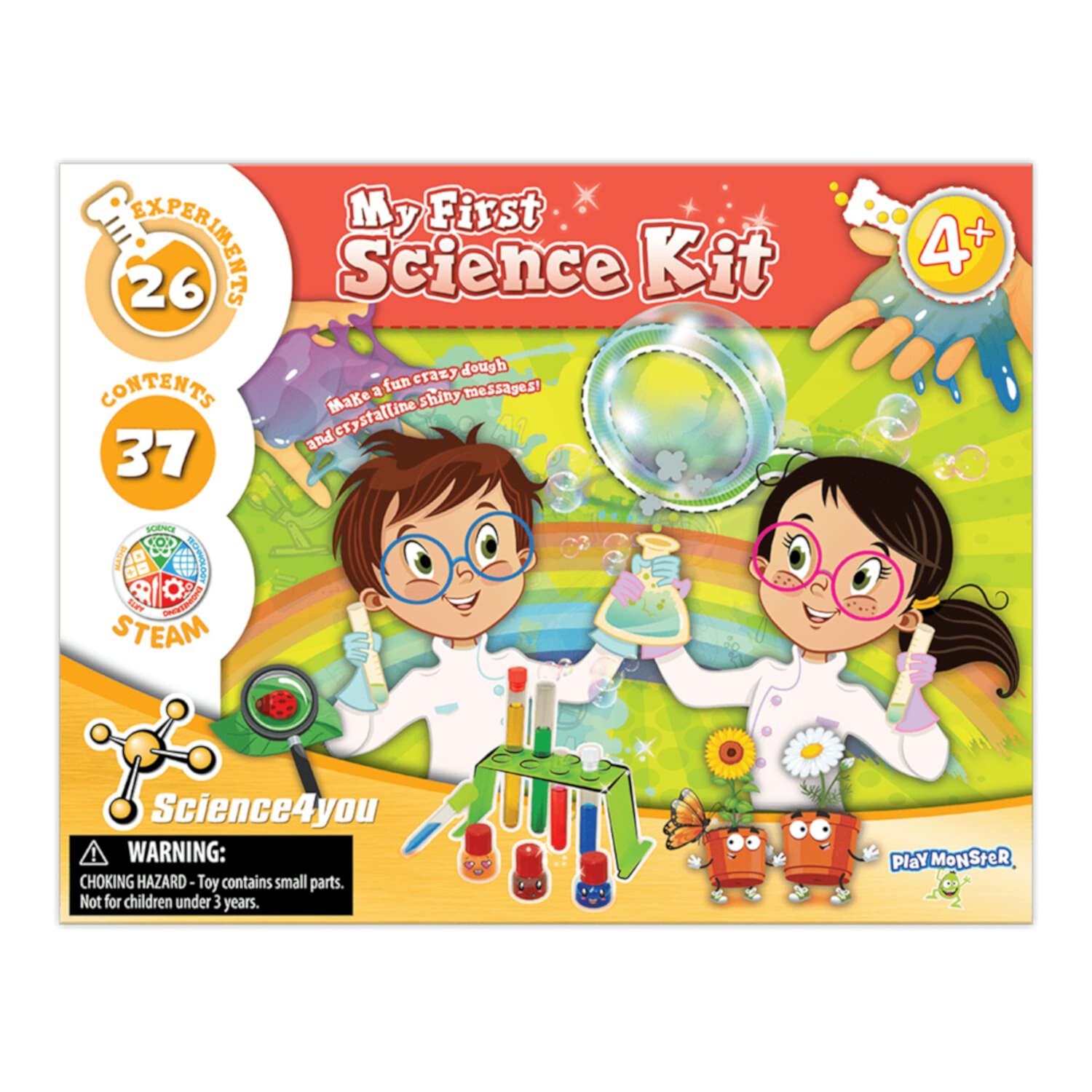 PlayMonster Science4you - My First Science Kit - 26 Experiments to Introduce Children to Science - Fun, Education Activity for Kids Ages 4+ PLAYMONSTER