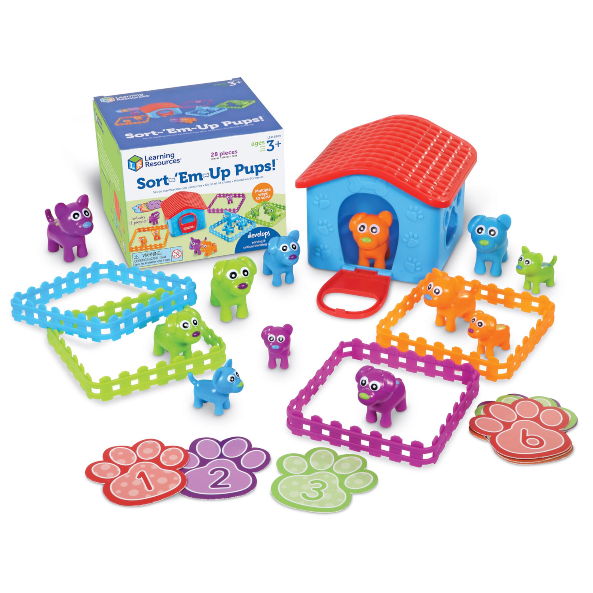 Learning Resources Sort Em' Up Pups Activity Set Learning Resources