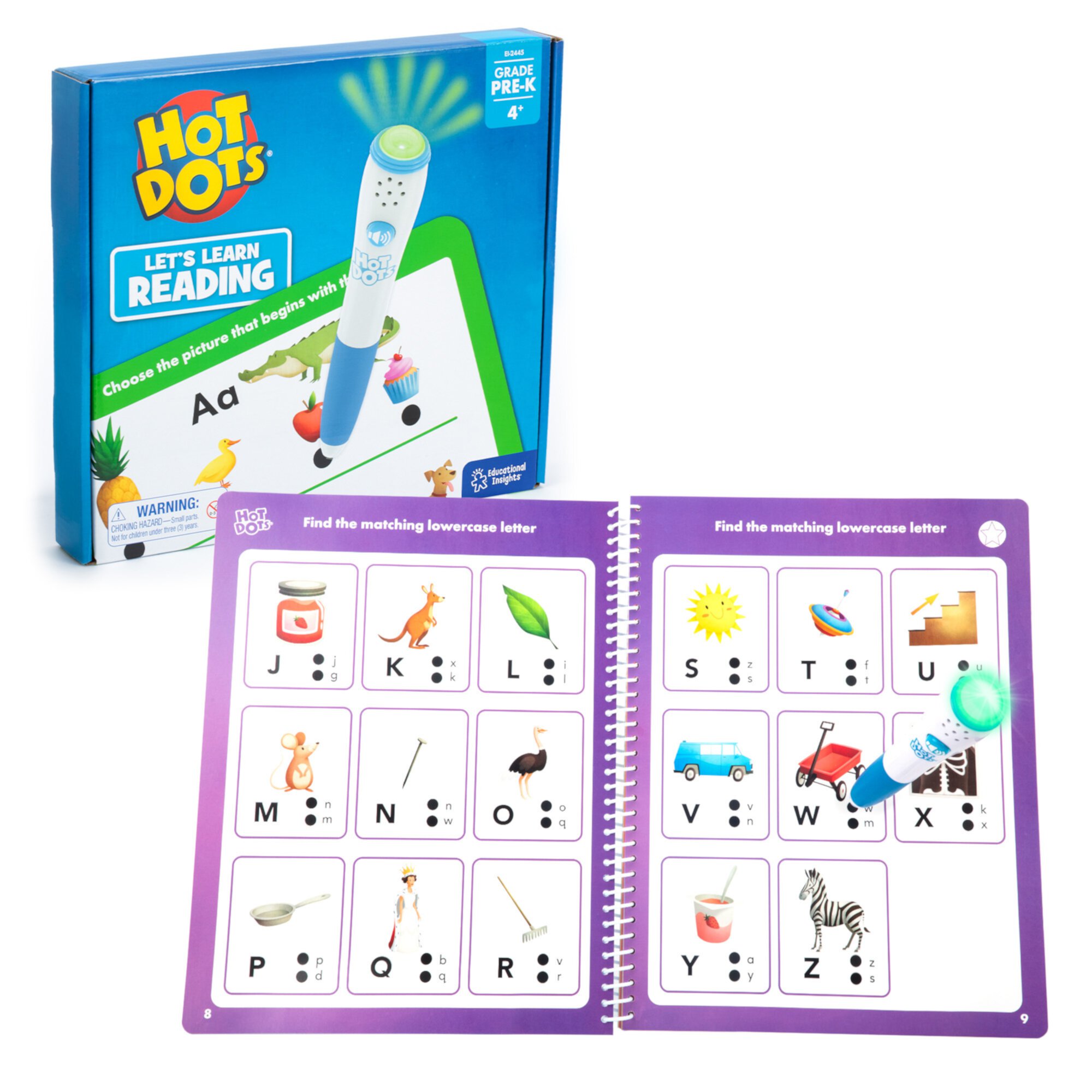 Educational Insights Hot Dots® Let's Learn Pre-K Reading! Educational Insights