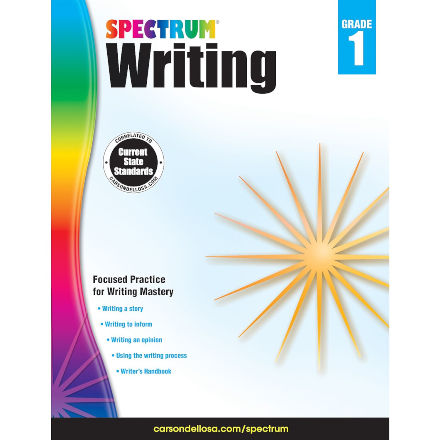 Spectrum Writing Workbook Grade 1 CD CARSON-DELLOSA PUBLISHING GROUP