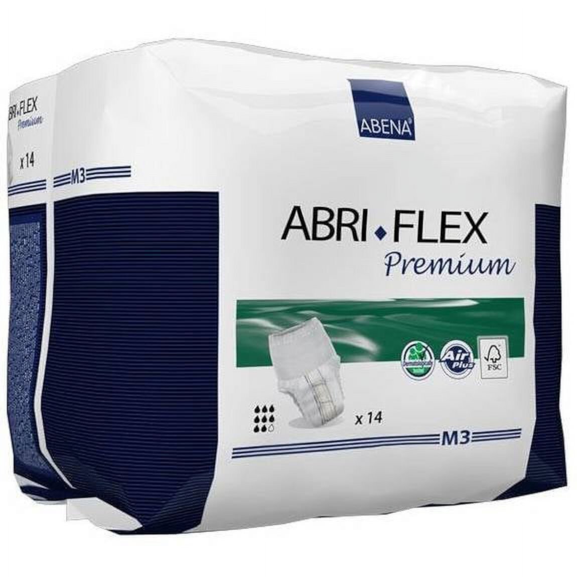 Abri-flex M3 Overnight Protective Underwear Medium, 32" - 43" Part No. 41085 (14/package) Abena North America