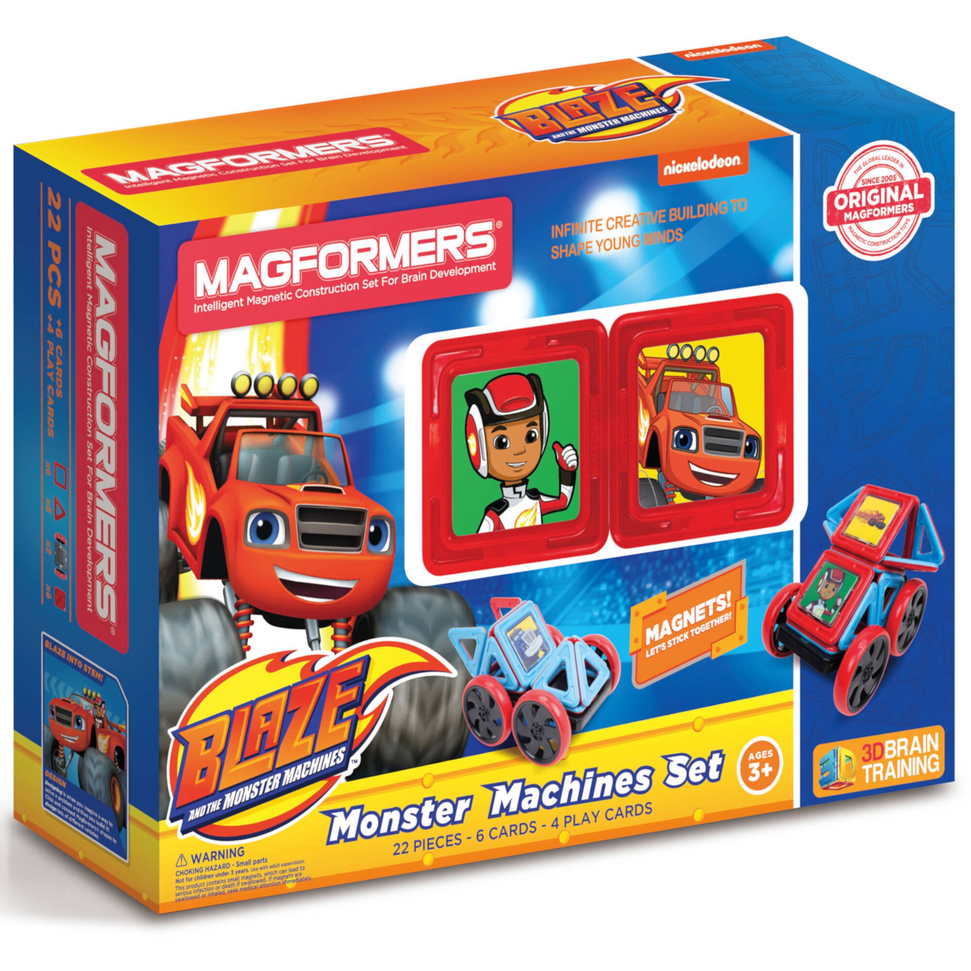 MAGFORMERS Blaze Monster Machines 22-Piece Magnetic Construction Set Magformers