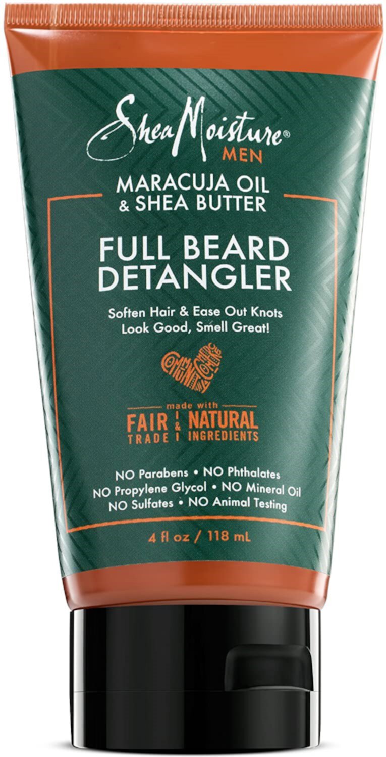 Shea Moisture Full Beard Detangler for Full Beards Maracuja Oil and Shea Butter Paraben Free Beard Detangle 4 oz (Pack of 2) SheaMoisture