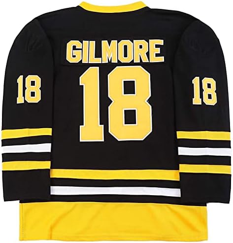 Boston Happy Gilmore #18 Adam Sandler 1996 Movie Ice Hockey Jersey Stitched Letters and Numbers S-XXXL YWIES