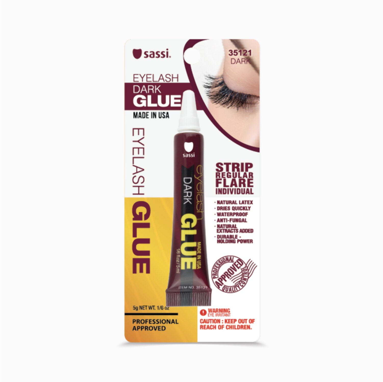 Sassi Eyelash Glue Dark Mini Tube Unknown