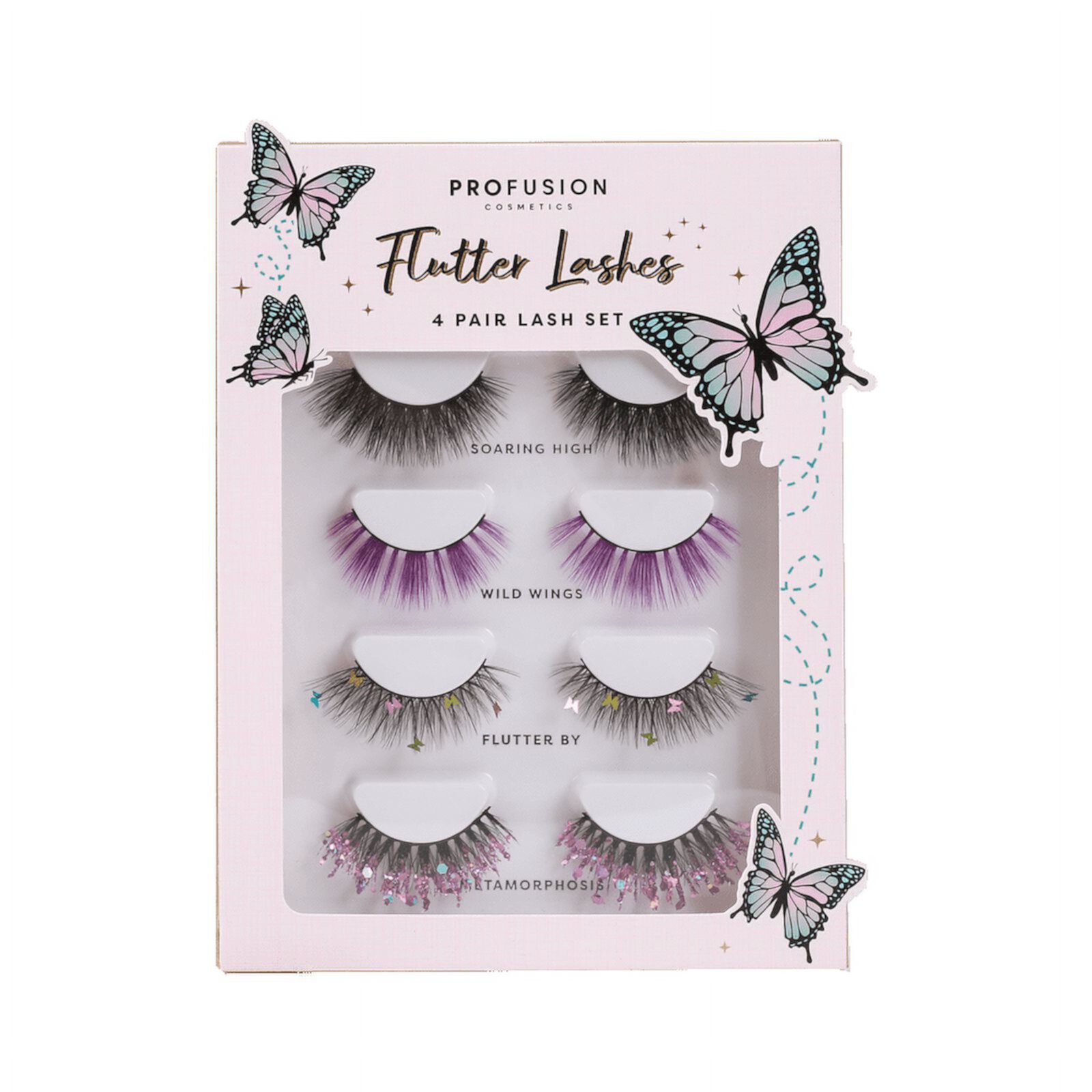 Profusion Cosmetics Profusion Cosmetics Flutter Lashes 4 Pair Lash Set Profusion