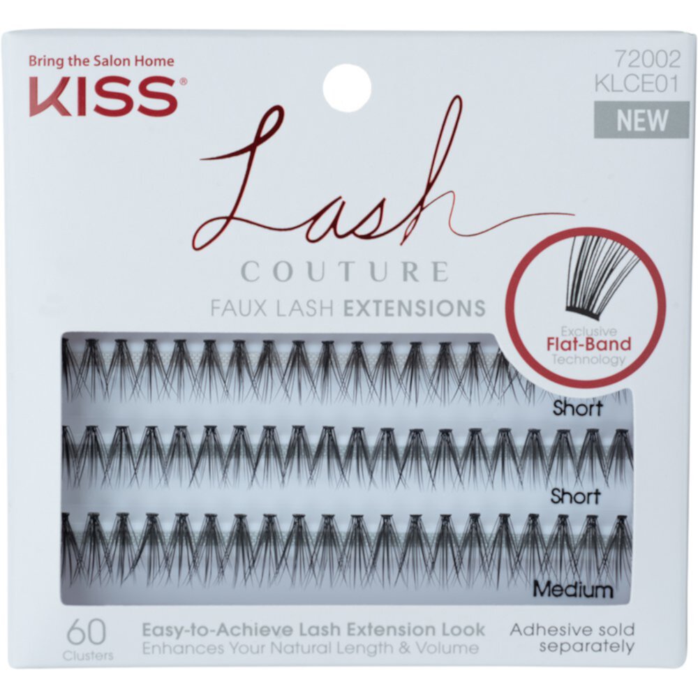 KISS Lash Couture Faux Lash Extensions Venus Clusters, 60 Ea Kiss