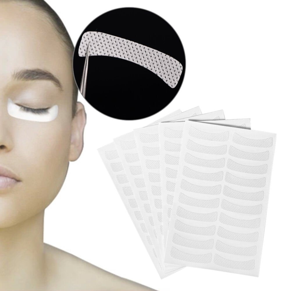 Yosoo 100Pcs Makeup Eye Sticker Soft Non-woven Eyelash Extension Tinting Tape False Eyelash Pad, Under Eye Pad, Eyelash Extension Sticker Yosoo