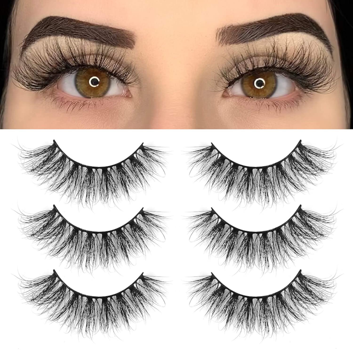 BEPHOLAN 3 Pairs 5D Super Volume Fluffy Super Soft False Eyelashes, XMZ248 BEPHOLAN