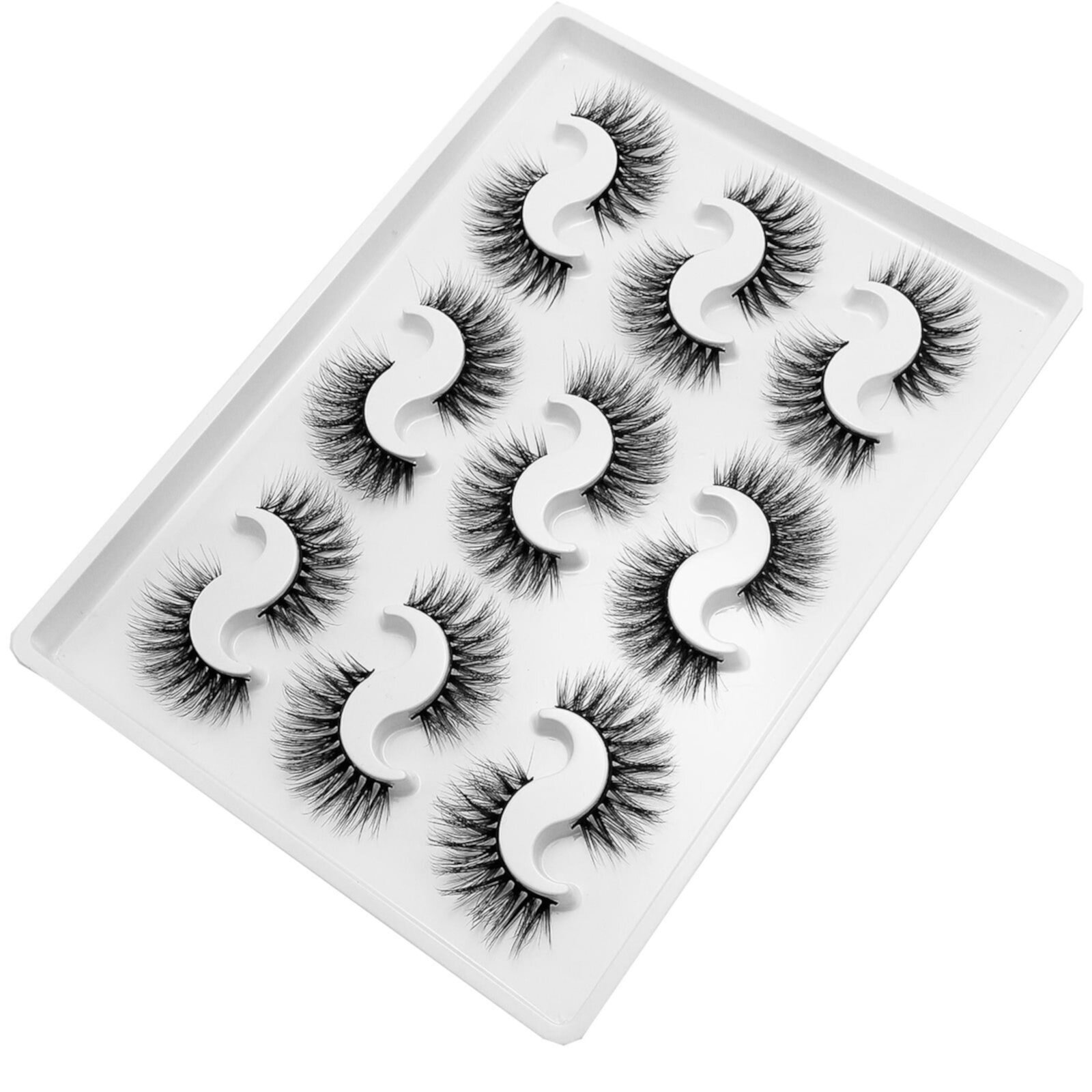 Lashes Natural Fluffy Eyelashes Thick False Lashes 12 Styles Mixed Curly Soft Wispy 3D Eye Lashes Multipack 9 Pairs Pzocapte