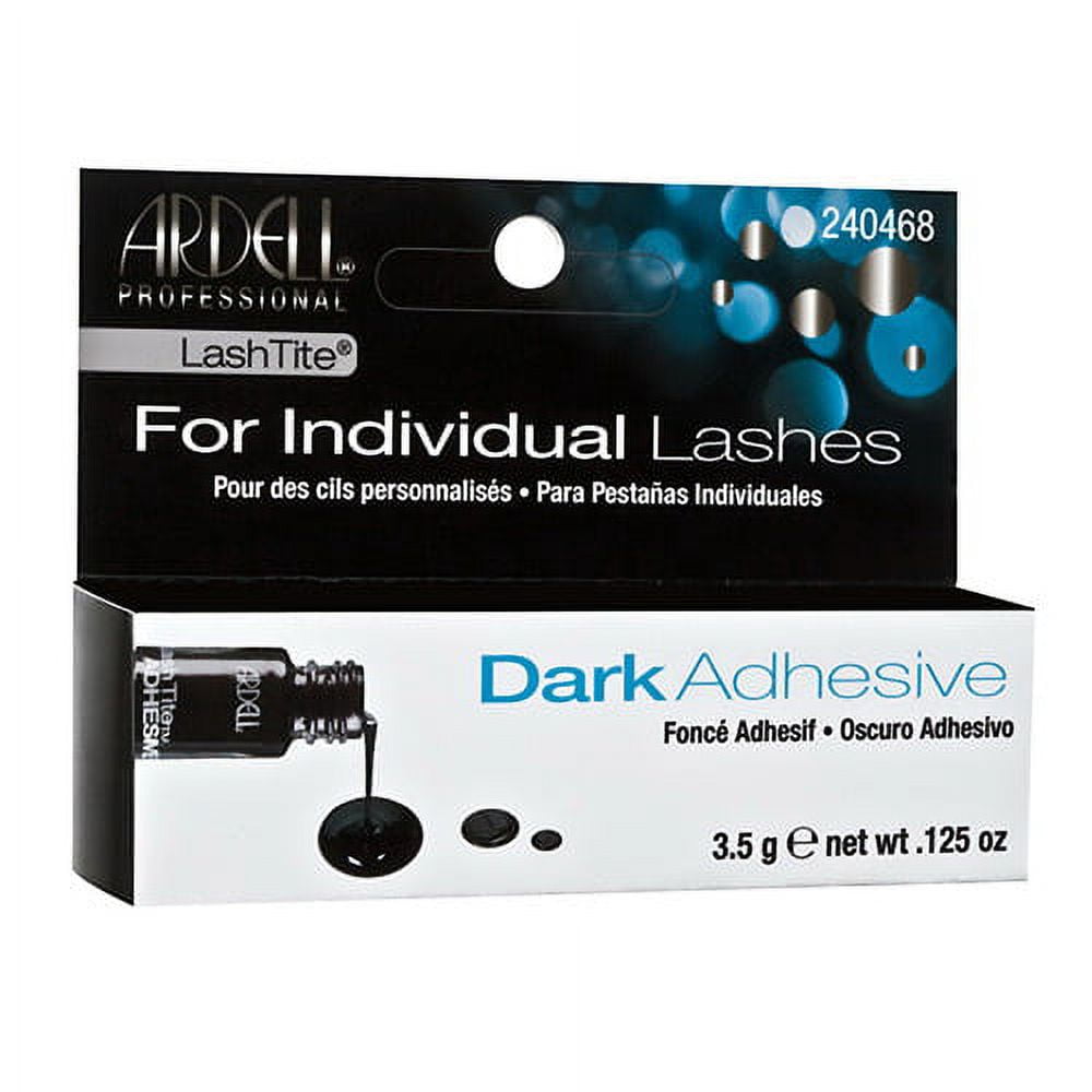 Ardell Lashtite Eyelash Dark Adhesive Bottle, For Individual Lashes, 0.125 Oz ARDELL