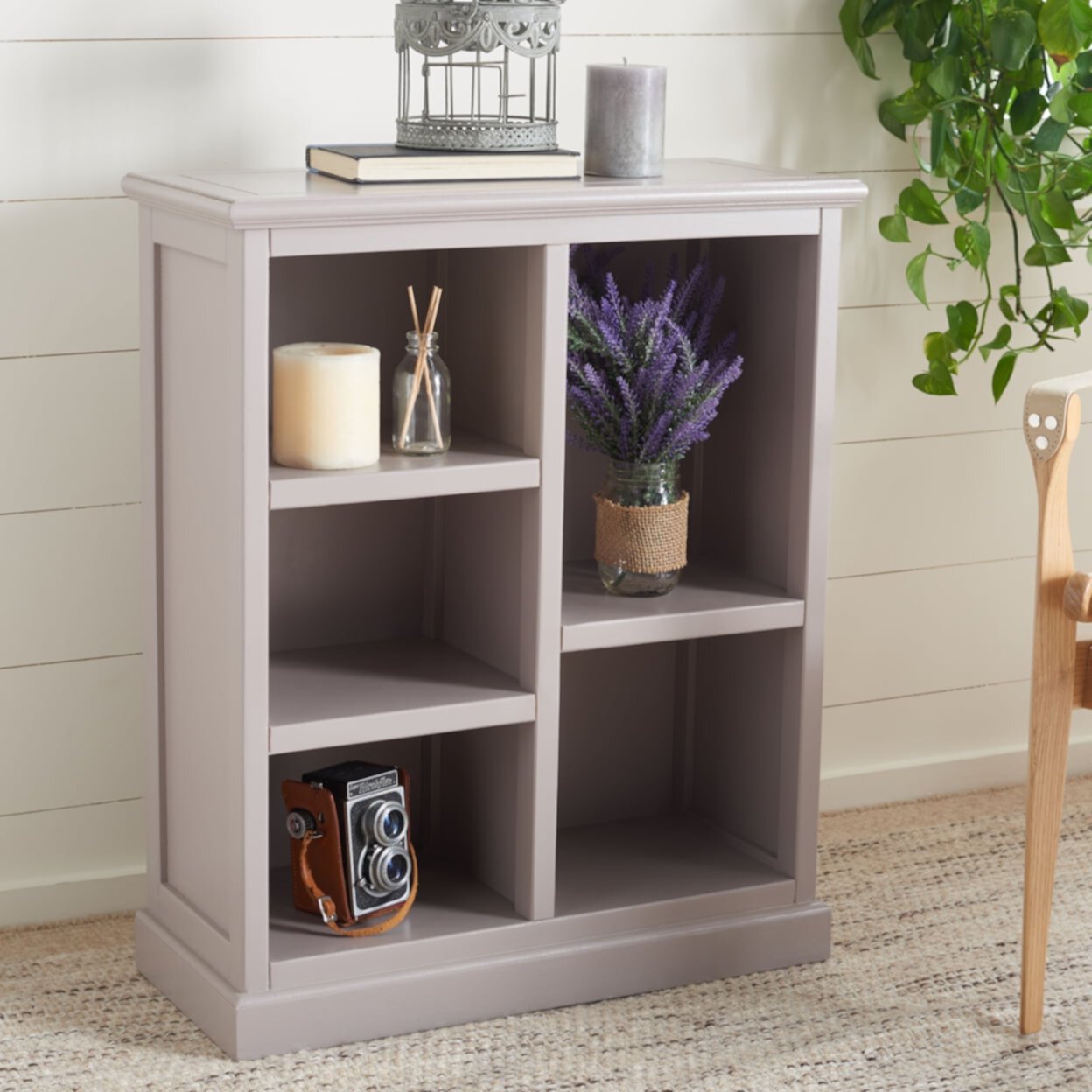 SAFAVIEH Maralah Bookcase Grey Safavieh