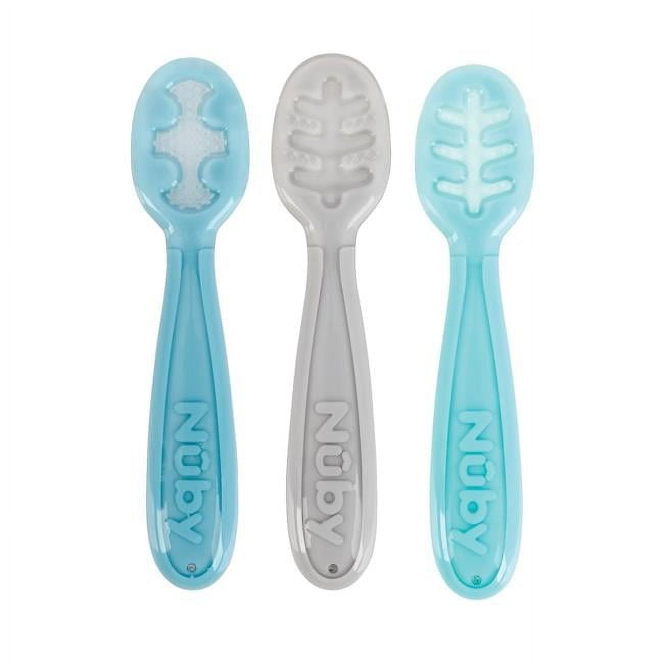 Nuby Baby's First Spoons Feeding Utensils for Babies, 3 Count NUBY