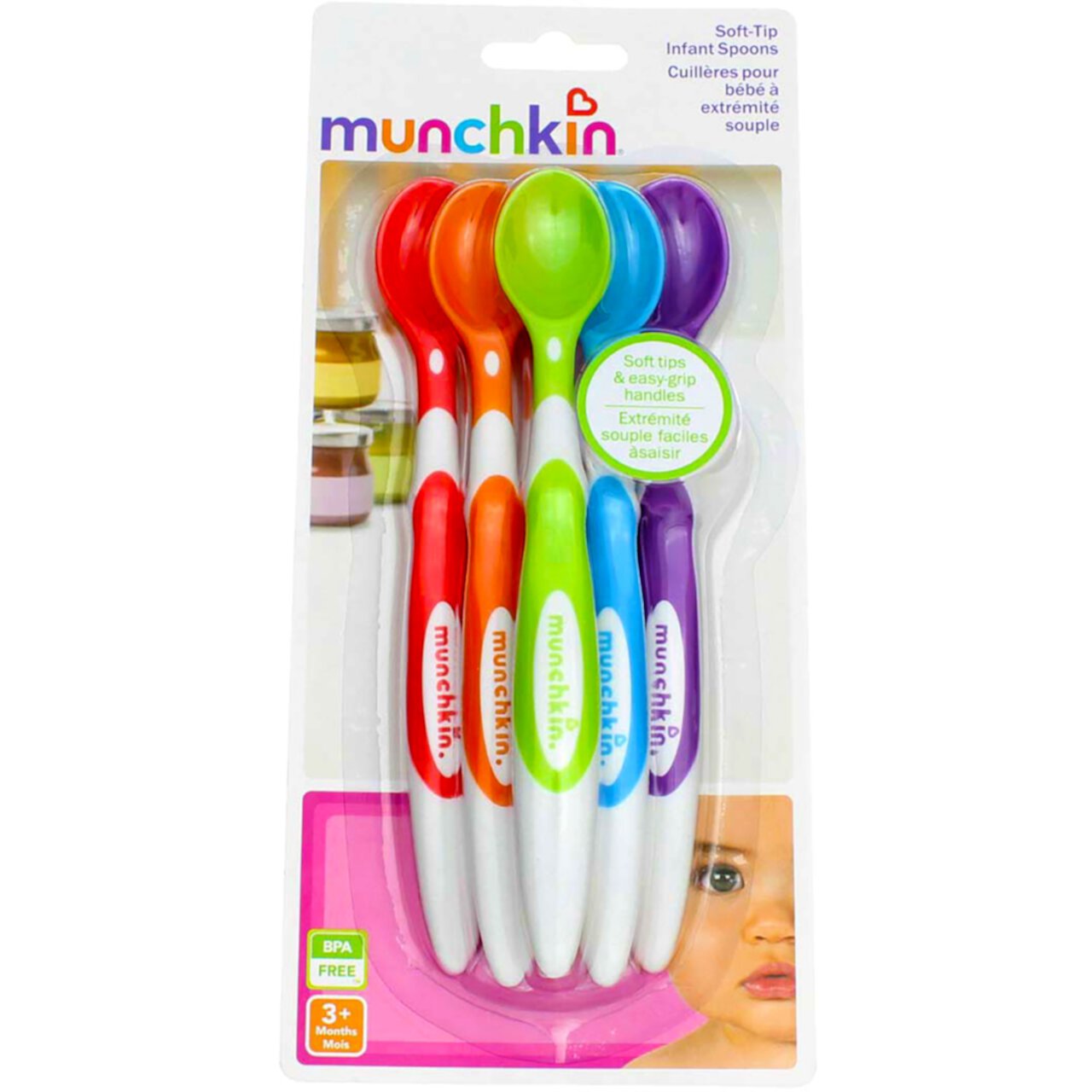 Munchkin Soft-Tip Infant Spoons, 6 Ct (3 Pack) (Bundle) Munchkin