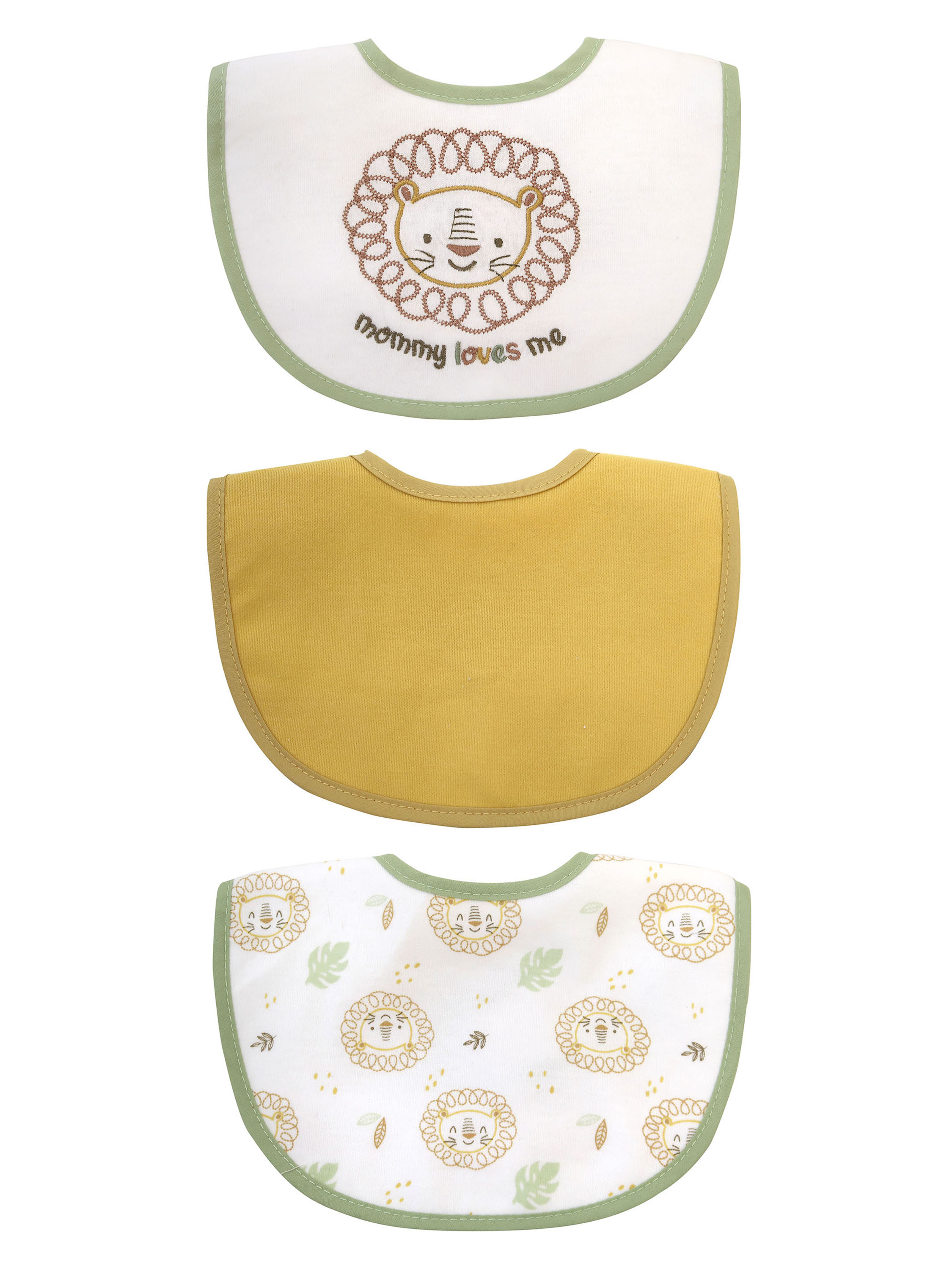 Parent's Choice 3 Pack Boy Mommy Loves Me Infant Drooler Bib Parent's Choice