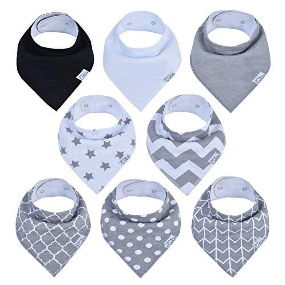 Baby Bandana Bibs, Drool Bib, Drooling Teething, Organic Cotton, Boys Girls by Comfy Cubs Comfy Cubs