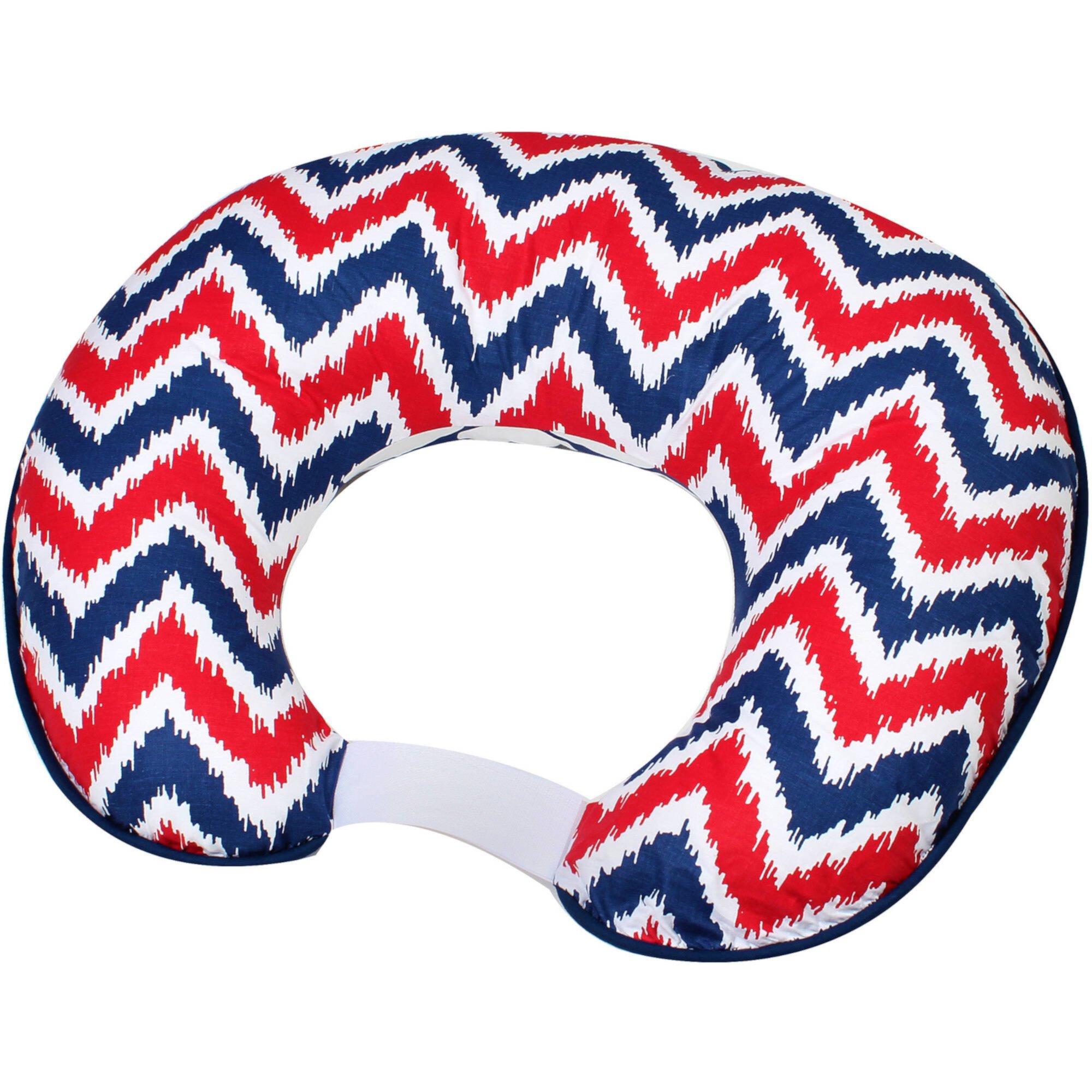 Bacati MixNMatch Navy/Red Nursing Pillow Bacati