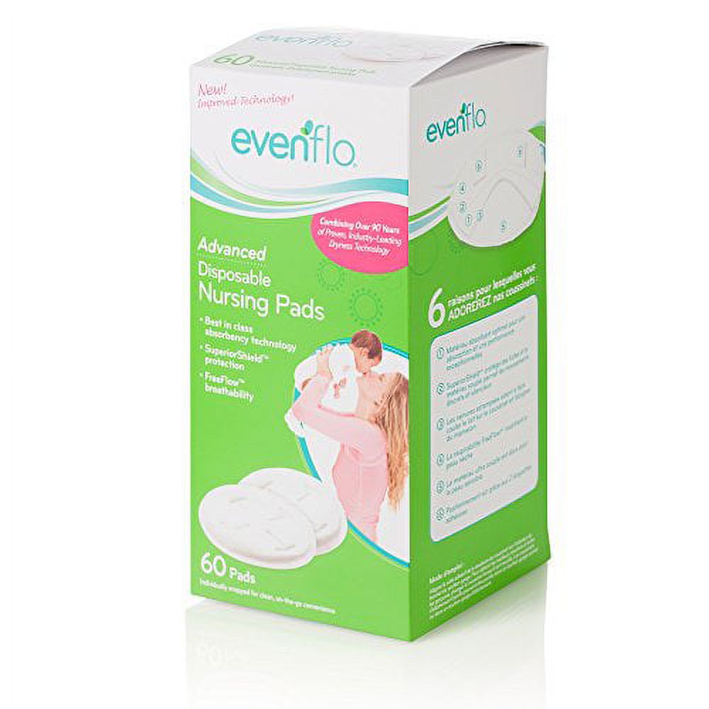 Evenflo Feeding Advanced Nursing Pads, 60 Count Evenflo