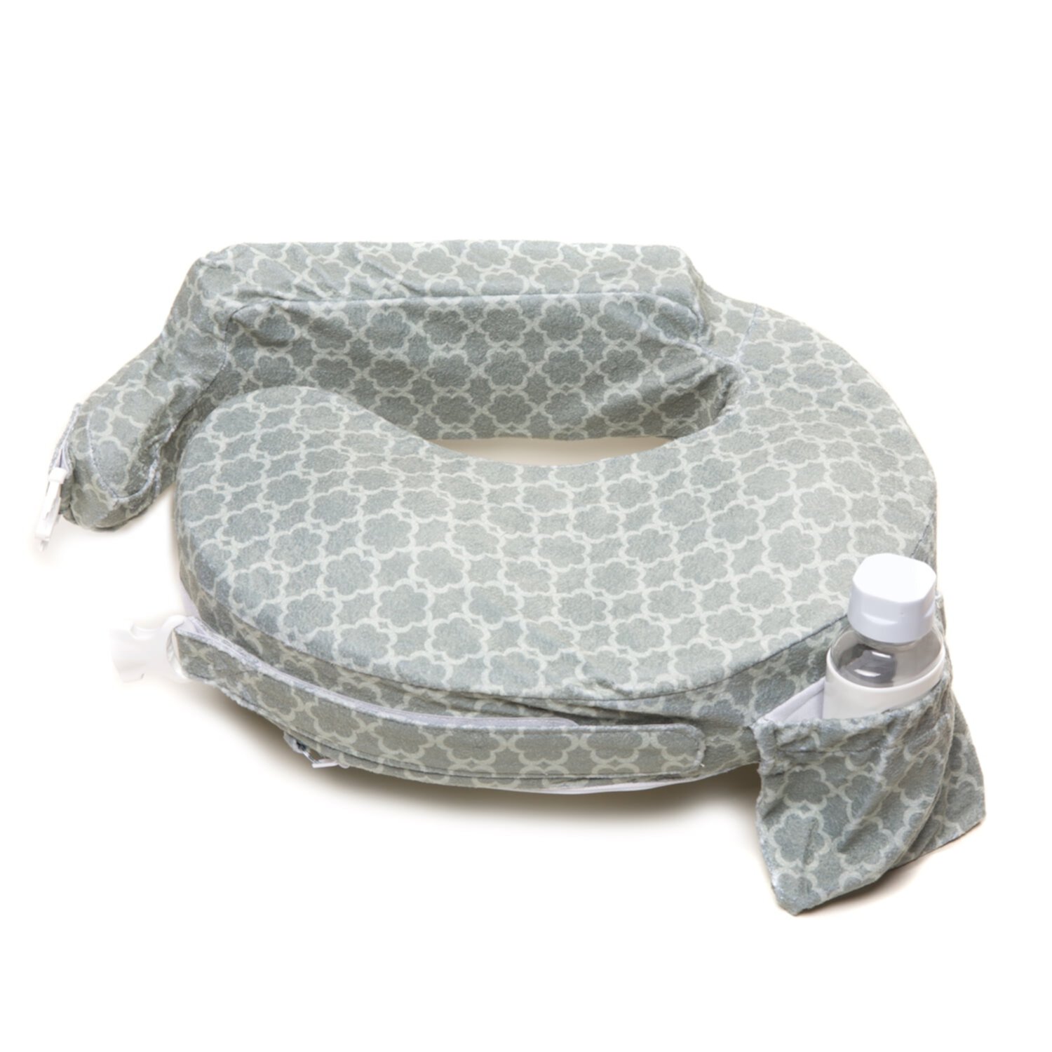 My Brest Friend Deluxe Nursing Pillow, Grey Flower Key My Brest Friend