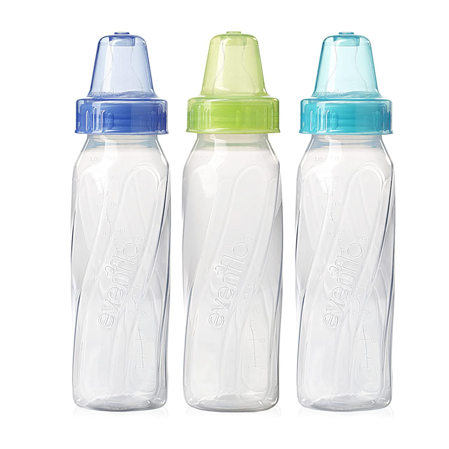 Evenflo Classic Clear Bottle without BPA, 8 Ounce (Colors may vary) Evenflo