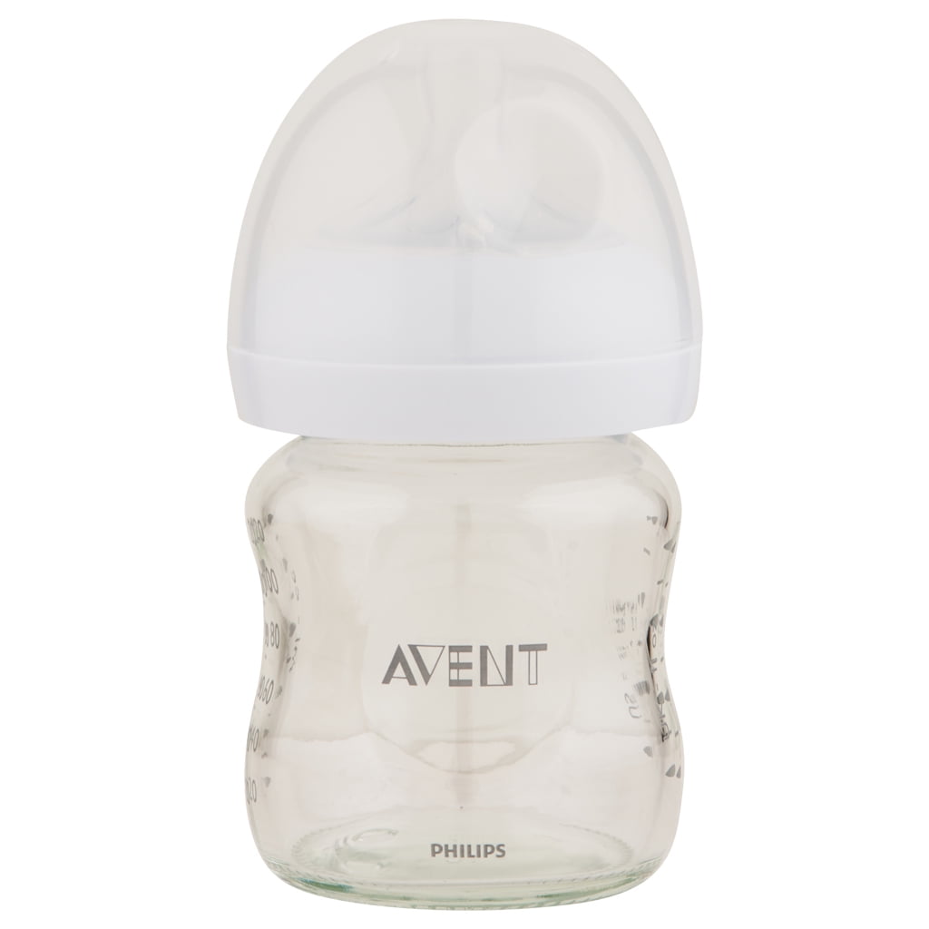 Avent Natural Glass Baby Bottle (4 oz.) - white/multi, one size Avent