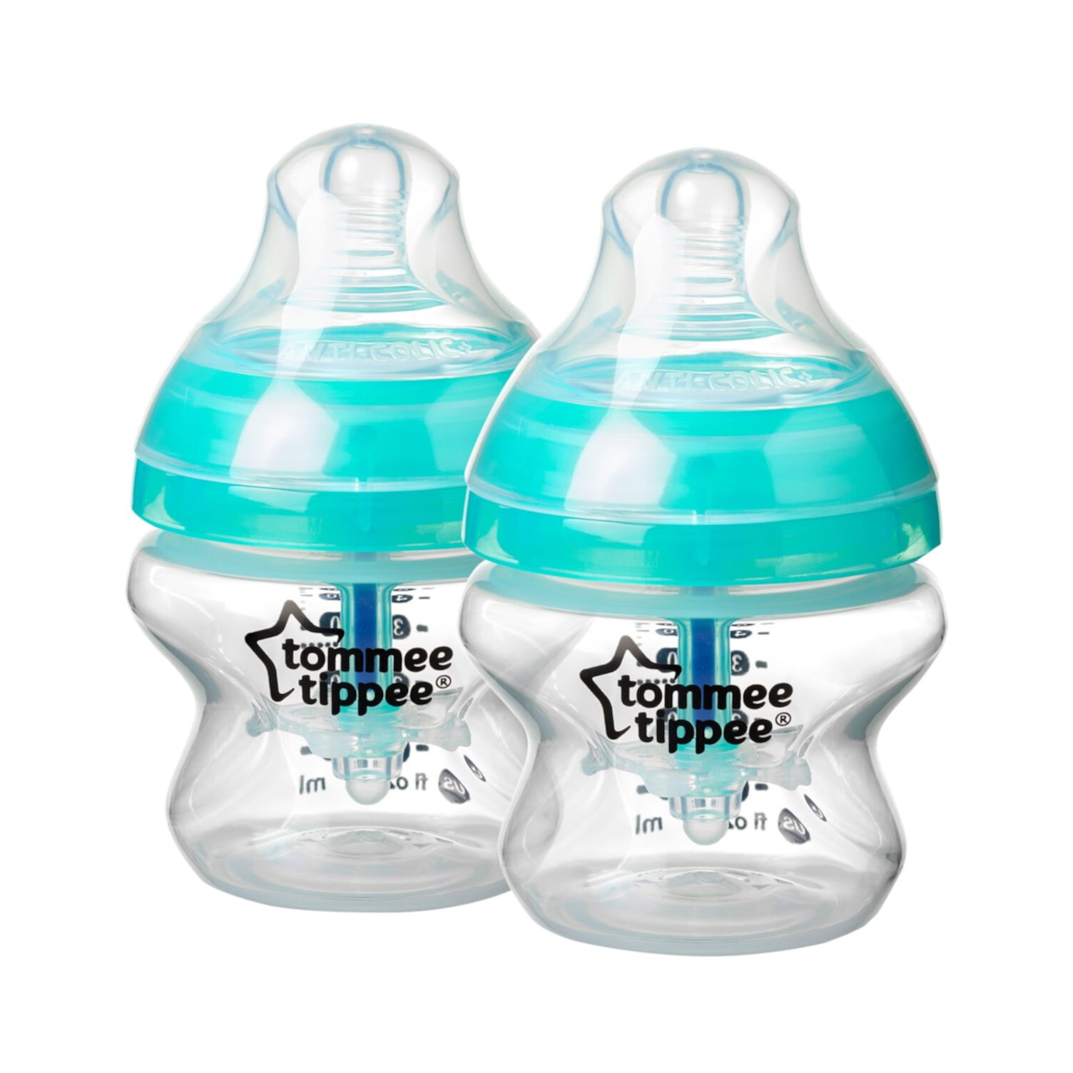 Прозрачные антиколиковые бутылочки для кормления, 150 мл, 4 шт. Tommee Tippee