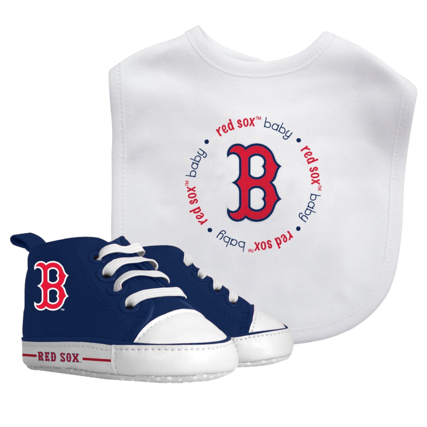 BabyFanatic 2 Piece Bib and Shoes - MLB Pittsburgh Pirates - White Unisex Infant Apparel Baby Fanatic