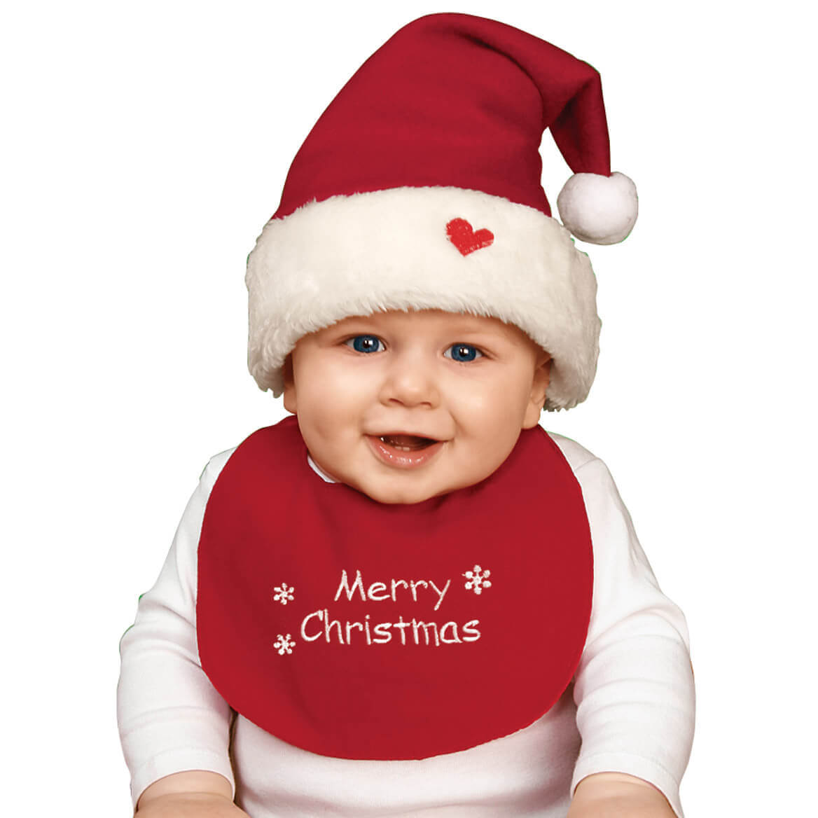 Childrens Christmas Hat & Bib Set Fox Valley Traders