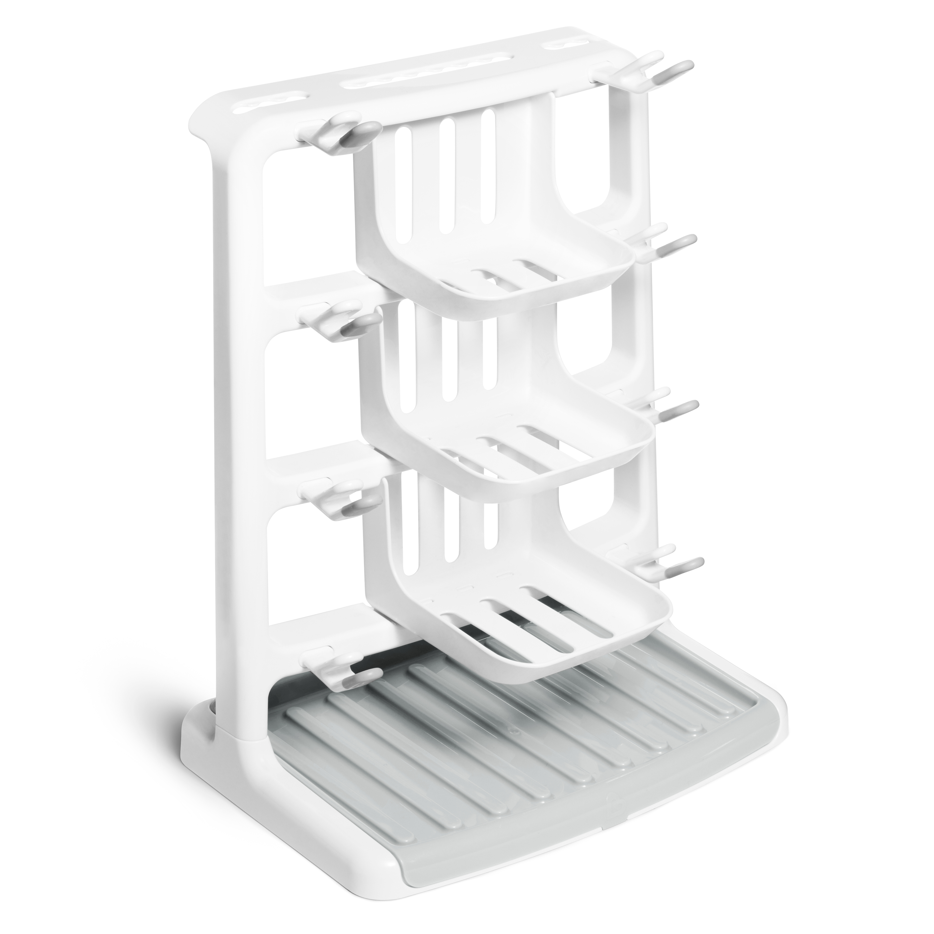 Munchkin® Tidy Dry™ Space Saving Vertical Bottle Drying Rack for Baby Bottles and Accessories, White Munchkin