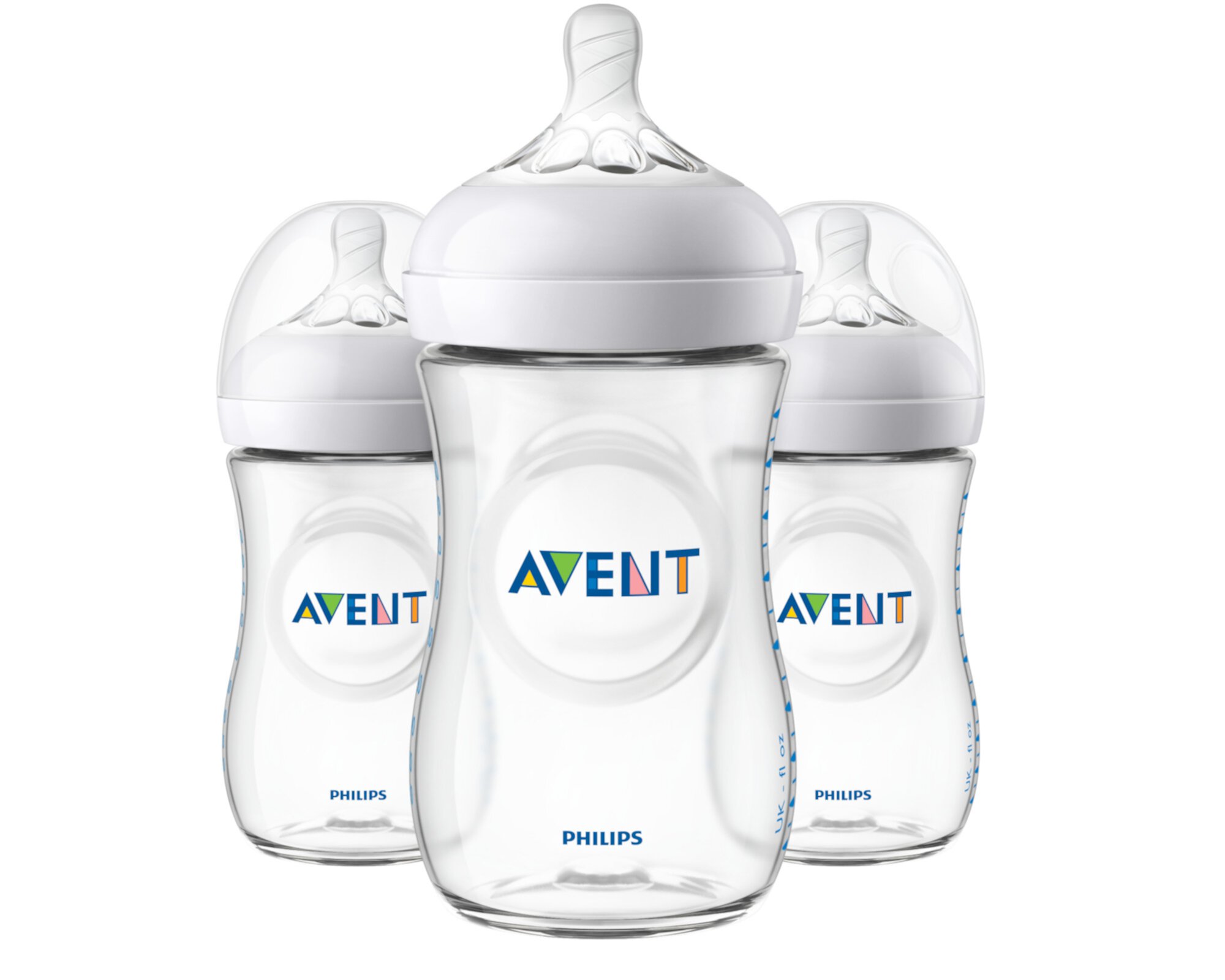 Philips AVENT Natural Baby Bottle, Clear, 9oz, 3 pack, SCF013/37 Philips Avent