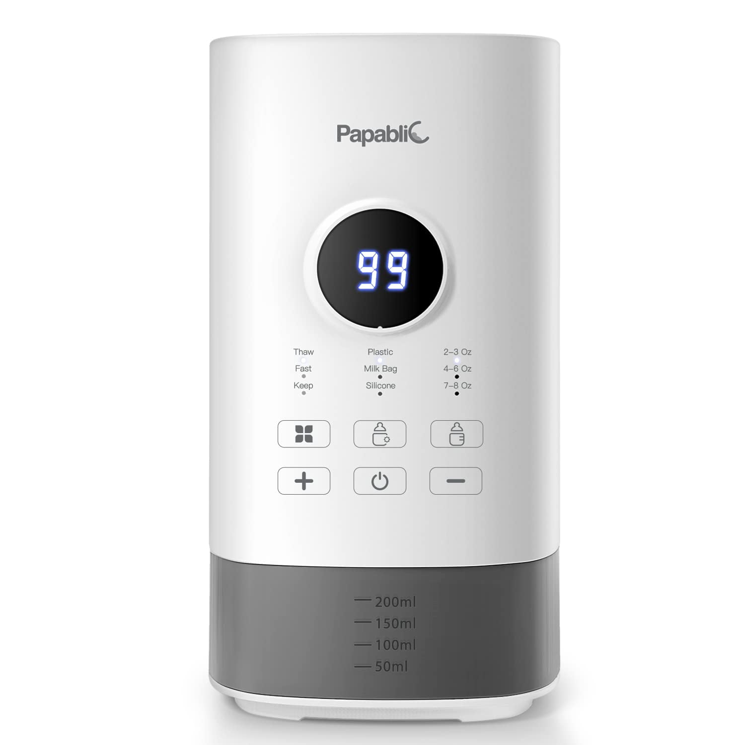 Papablic Baby Bottle Warmer for Breastmilk(Pro) - Suitable for All Bottles- Unique Prevent Overheating System, Digital Timer and Automatic Shut-Off, Best Gift Papablic