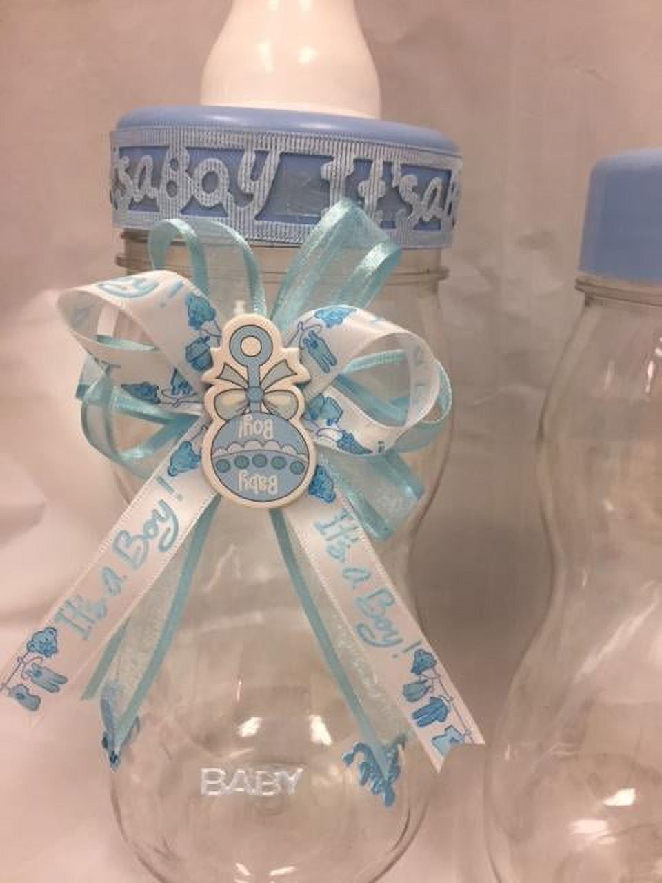 CHARMED 8.5" LARGE BABY BOTTLE BABY SHOWER FAVORS FILLER. Blue color Charmed