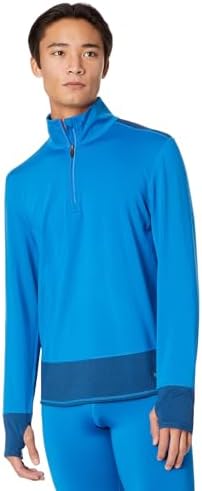 Hot Chillys Men's Colorblock Zip-T Midweight Body Fit Base Layer Hot Chillys