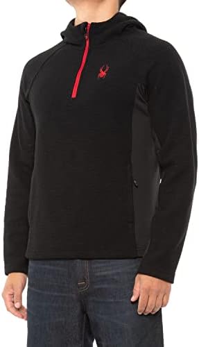 Spyder Men's Boundless Half Zip Hooded Sweater, Color Options Spyder