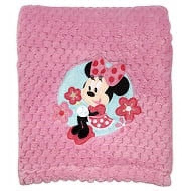 Minnie Mouse Popcorn Coral Baby Blanket DISNEY BABY