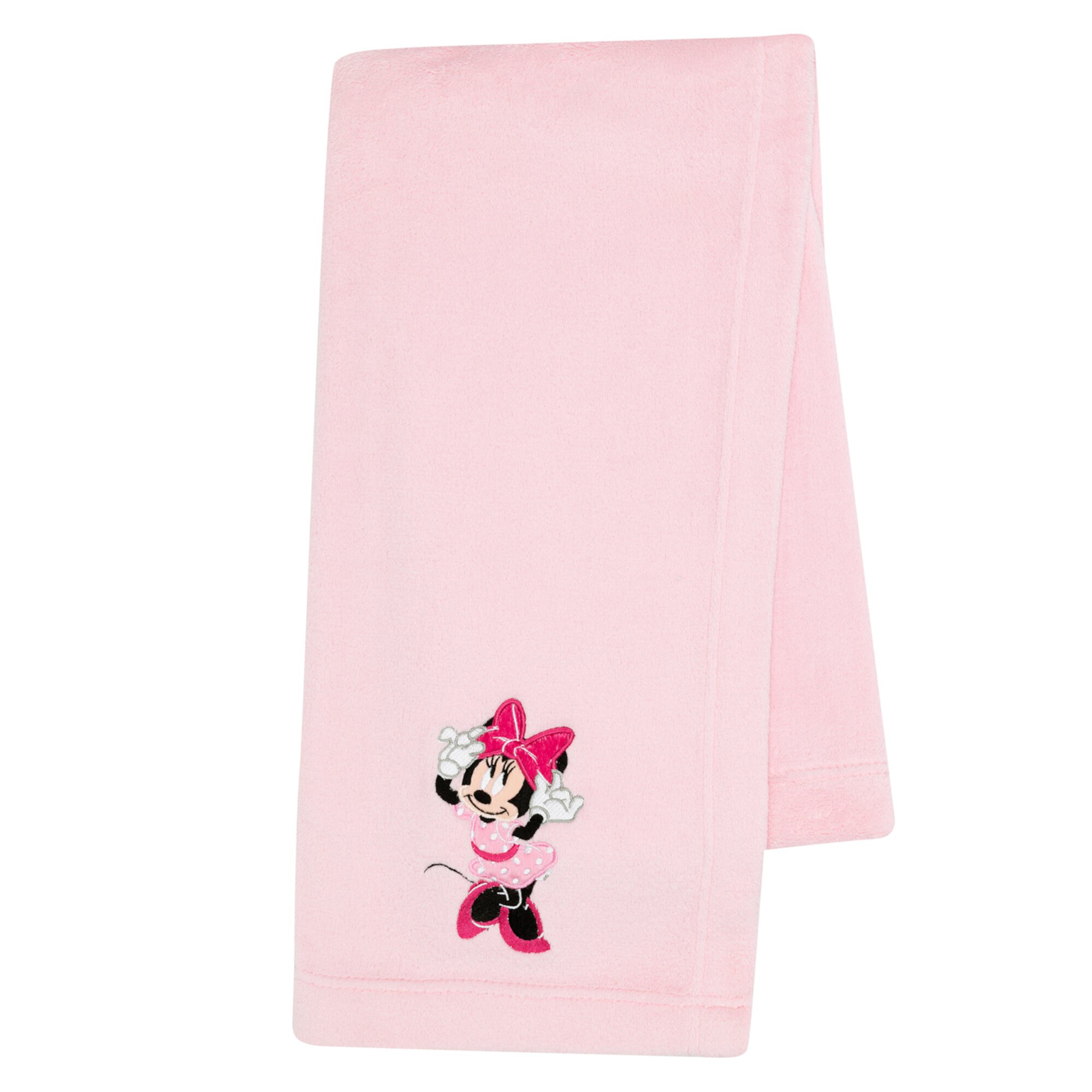 Lambs & Ivy Disney Baby Minnie Mouse Love Pink Soft Fleece Baby Blanket Lambs & Ivy