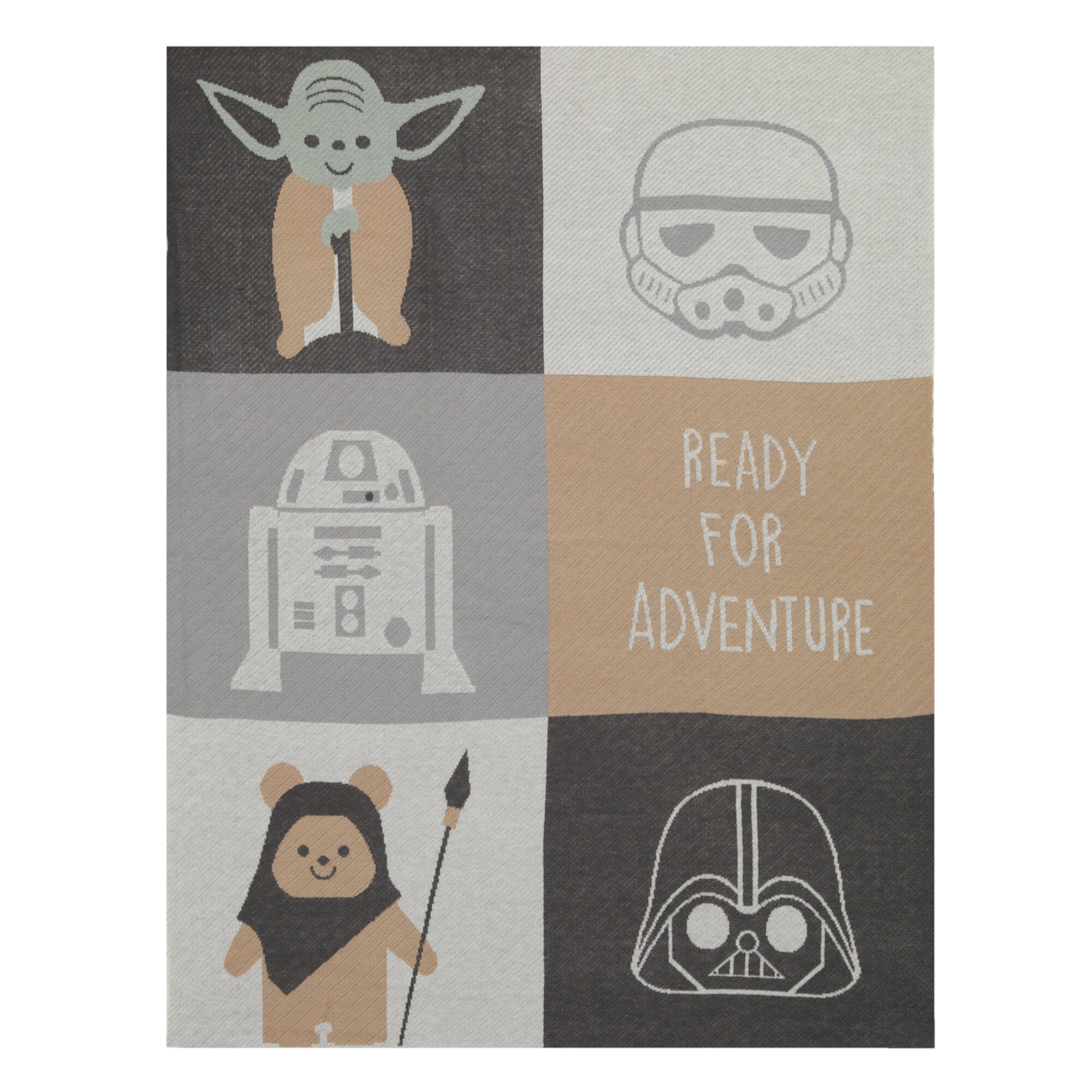 Lambs & Ivy Star Wars The Force Knit Baby Blanket - Yoda/Ewok/R2-D2/Vader Lambs & Ivy