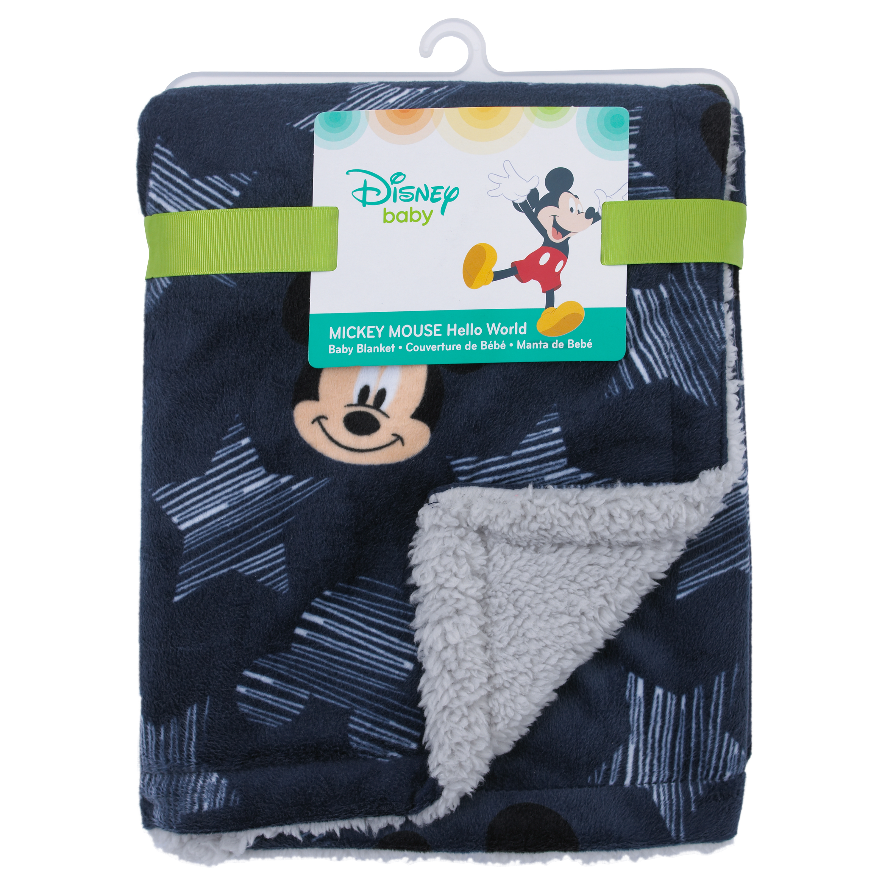 Детское двустороннее мягкое одеяло Velour/Sherpa с рисунком Микки Мауса, 76 см x 102 см Disney Frozen