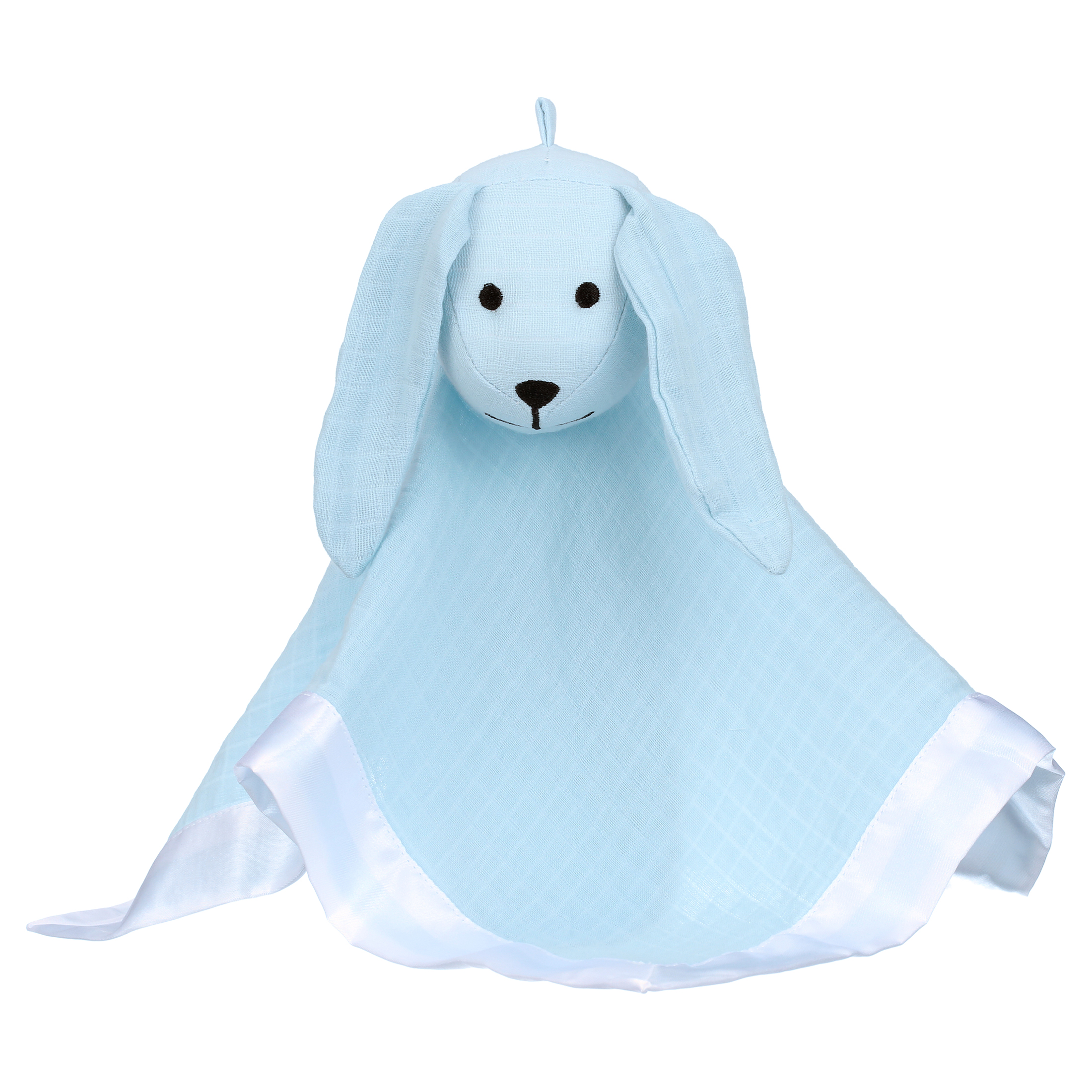 aden anais Essentials Classic Lovey, Cotton Muslin Bunny, Solid Winter Sky Aden + anais