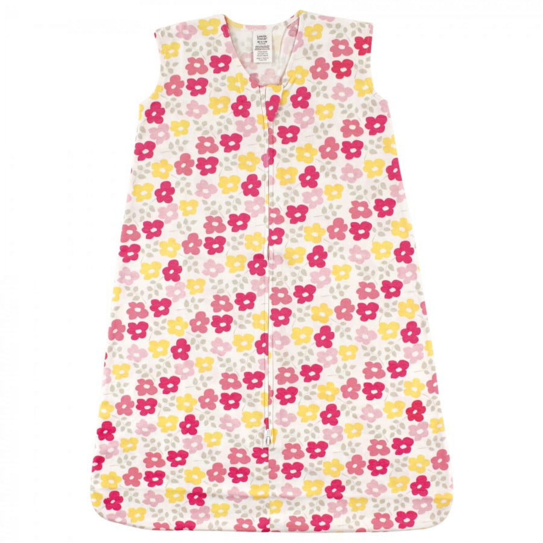 Luvable Friends Baby Girl Sleeveless Jersey Cotton Sleeping Bag, Sack, Blanket, Flowers Jersey, 6-12 Months Luvable Friends