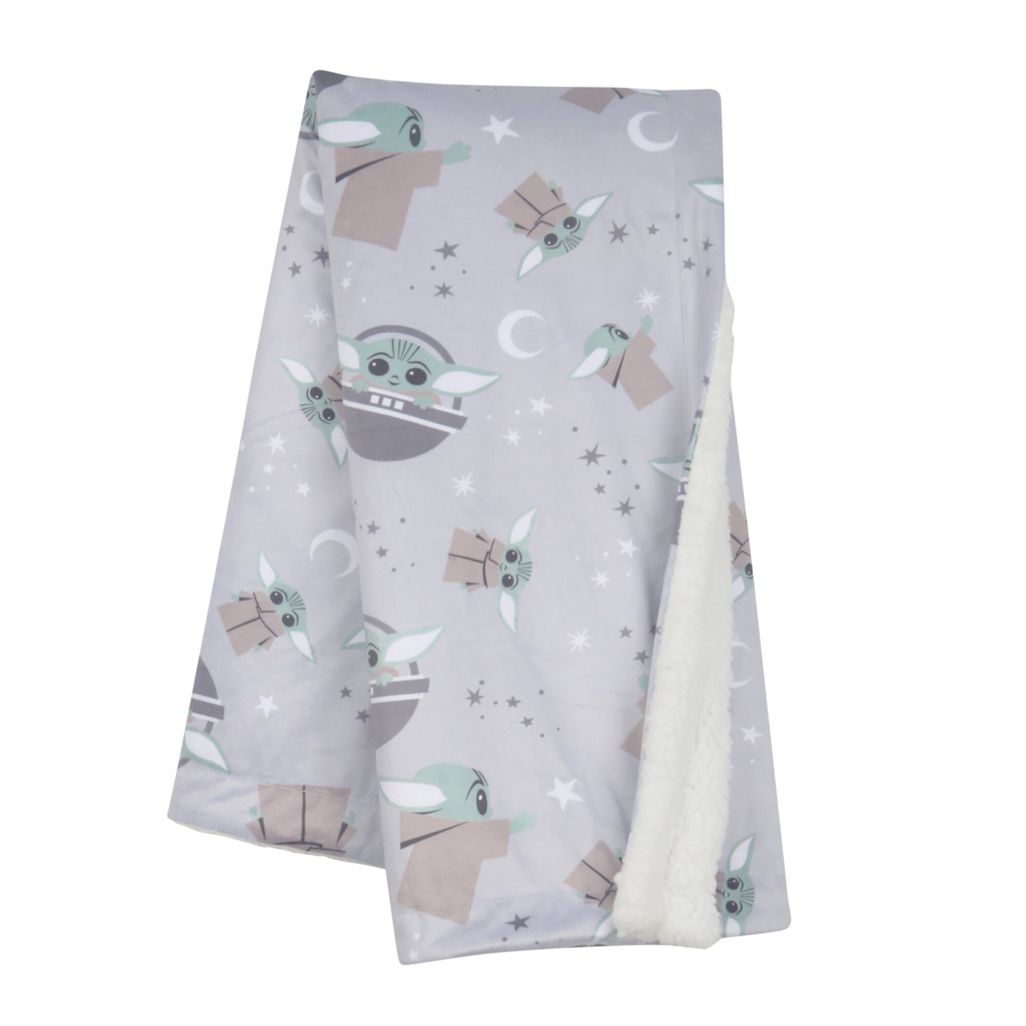 Lambs & Ivy Star Wars Cozy Friends Baby Yoda/Grogu Fleece Baby Blanket Lambs & Ivy