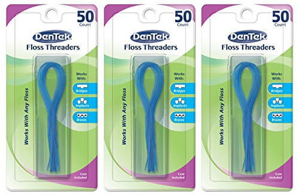 Dentek Floss Threaders 50 Count (3 Pack) DenTek