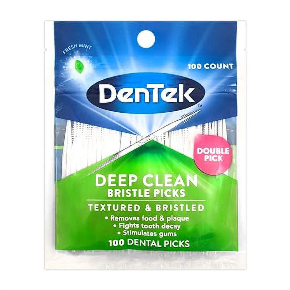 Dentek Deep Clean Bristle Picks, 100 Ea, 3 Pack DenTek