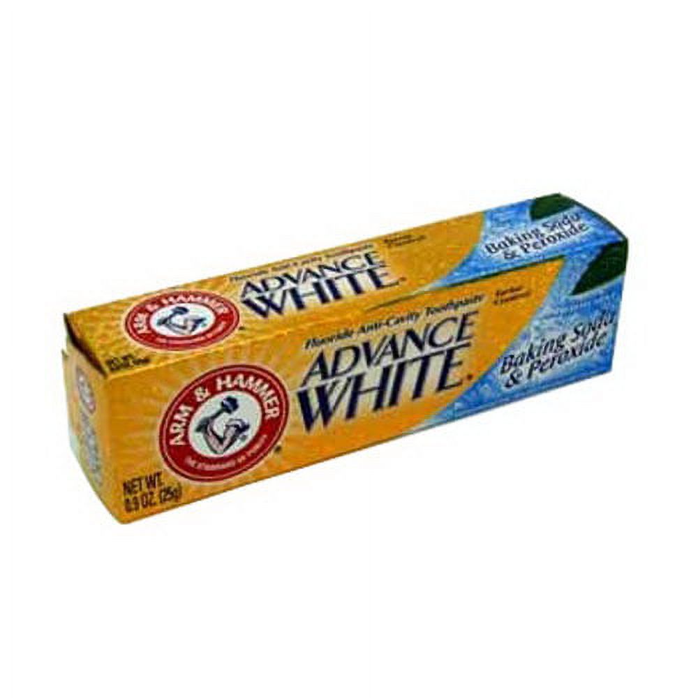 Arm And Hammer Advanced White Baking Soda And Peroxid Toothpaste Travel Size - 0.9 Oz Arm & Hammer